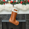 Leather Holiday Stocking, Holiday Stocking | LAND Leather Goods