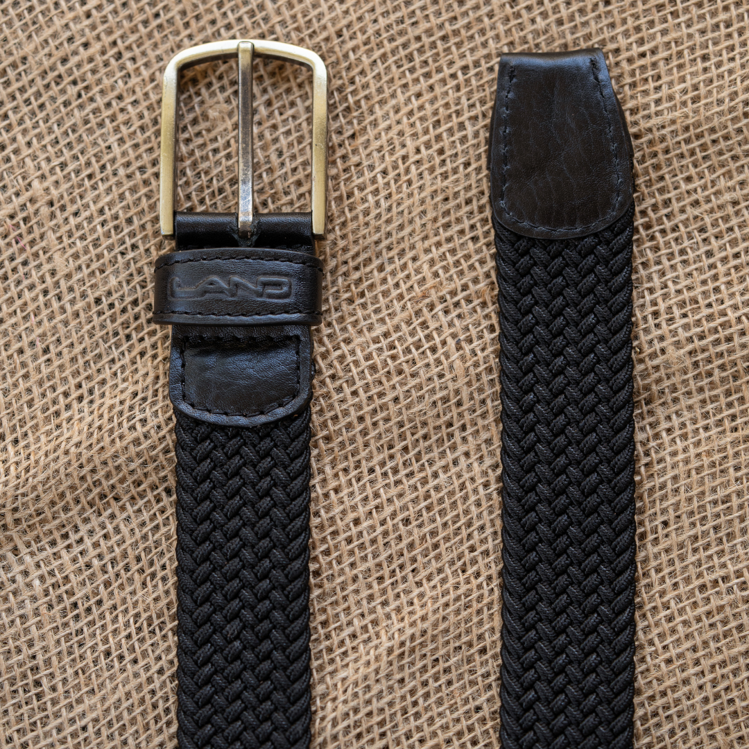 Braided Stretch Belt, Belt | LAND Leather Goods