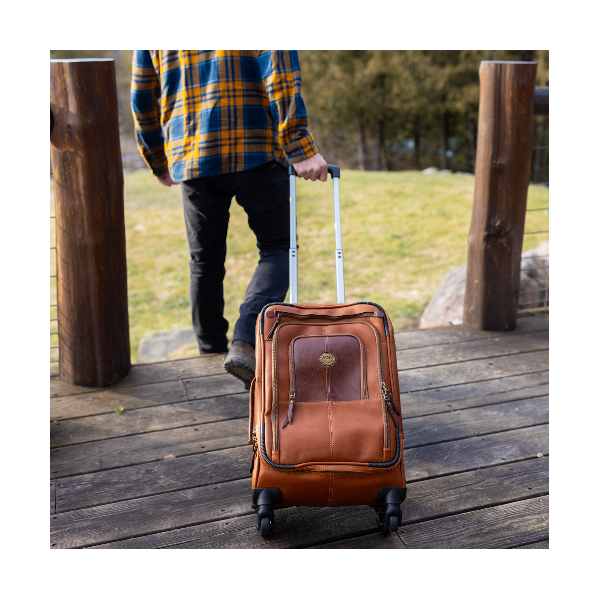 Alfa Spinner Carry On, Carry On | LAND Leather Goods