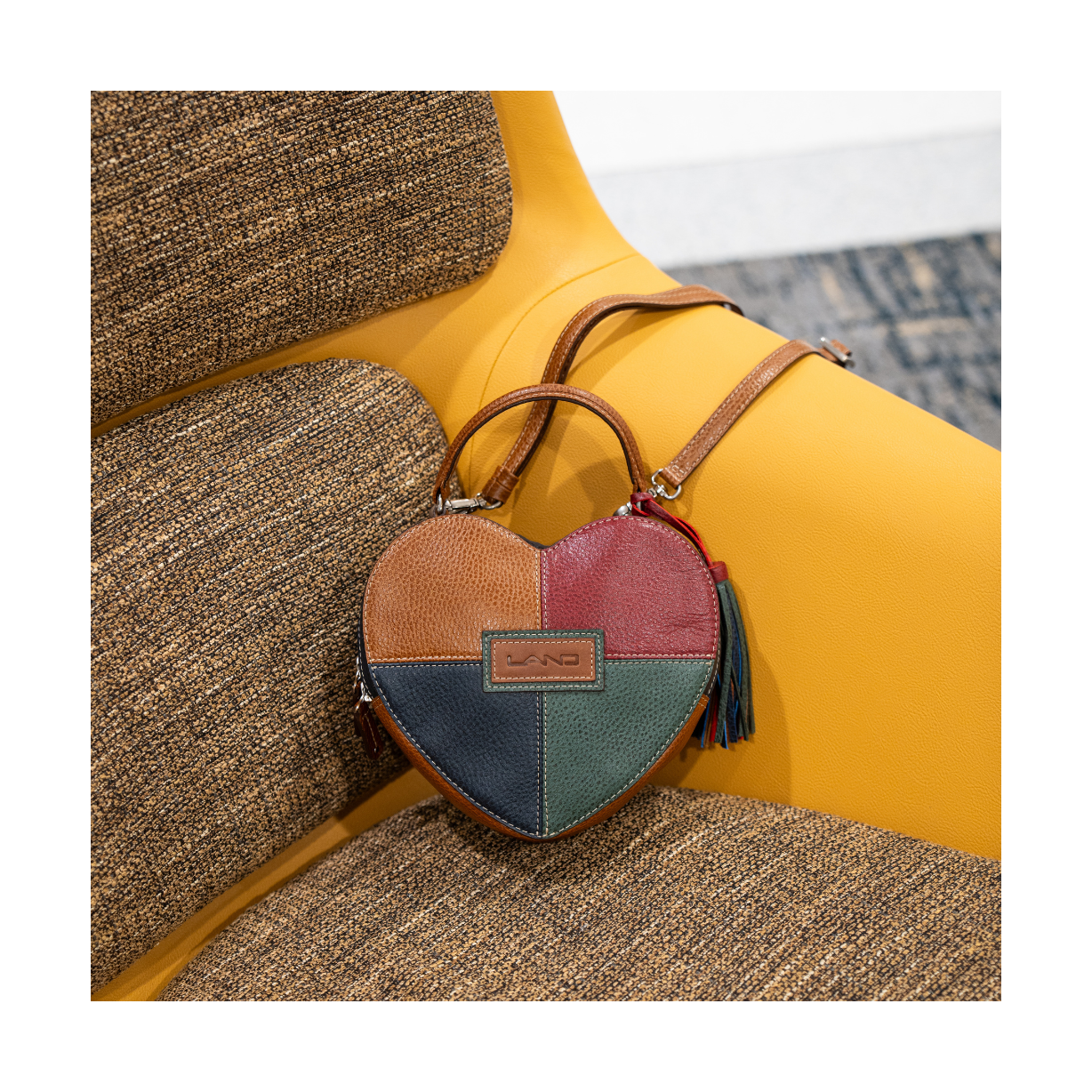 Love Struck Crossbody, Crossover Bag | LAND Leather Goods