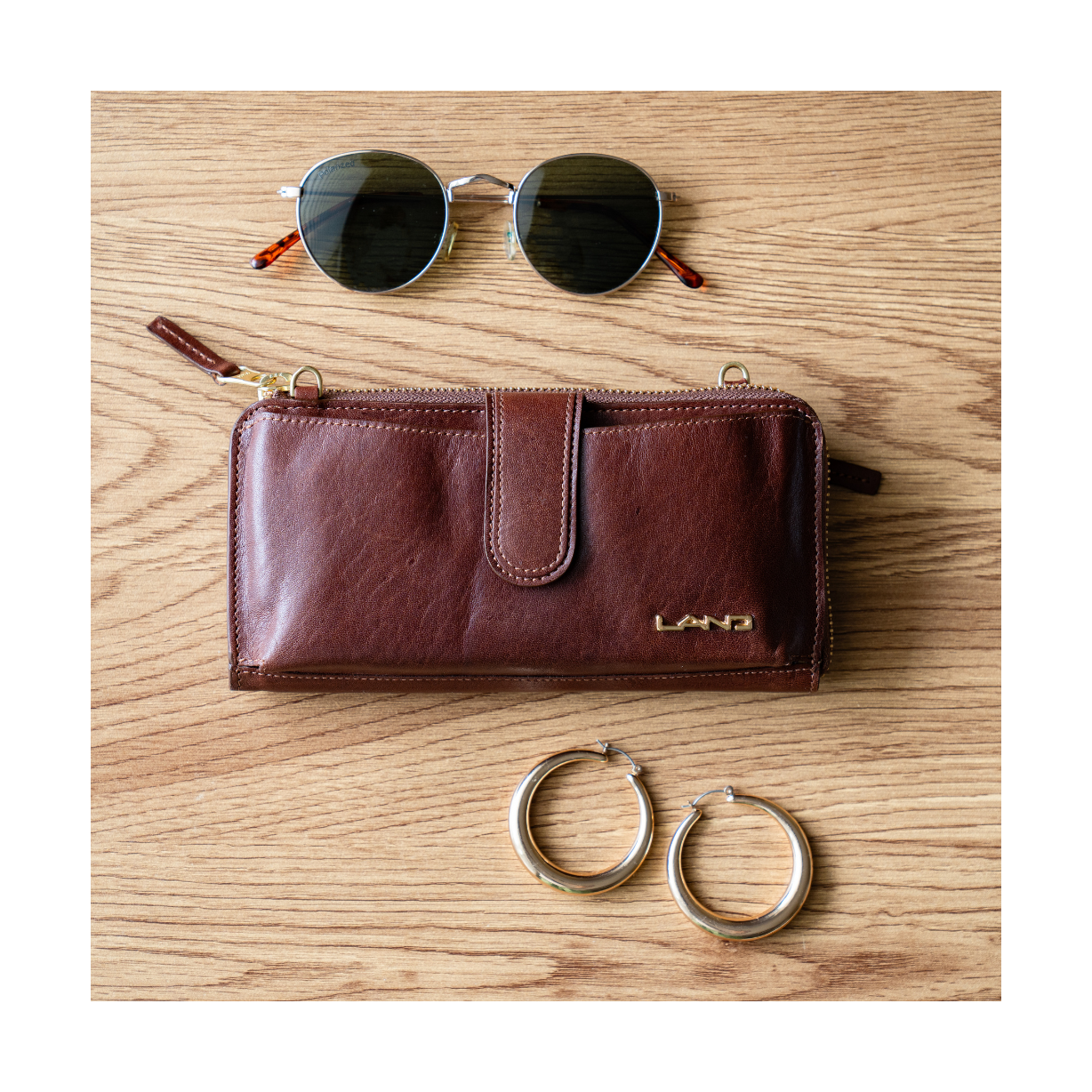 Napa Convertible Wallet & Crossover, Crossover Bag | LAND Leather Goods