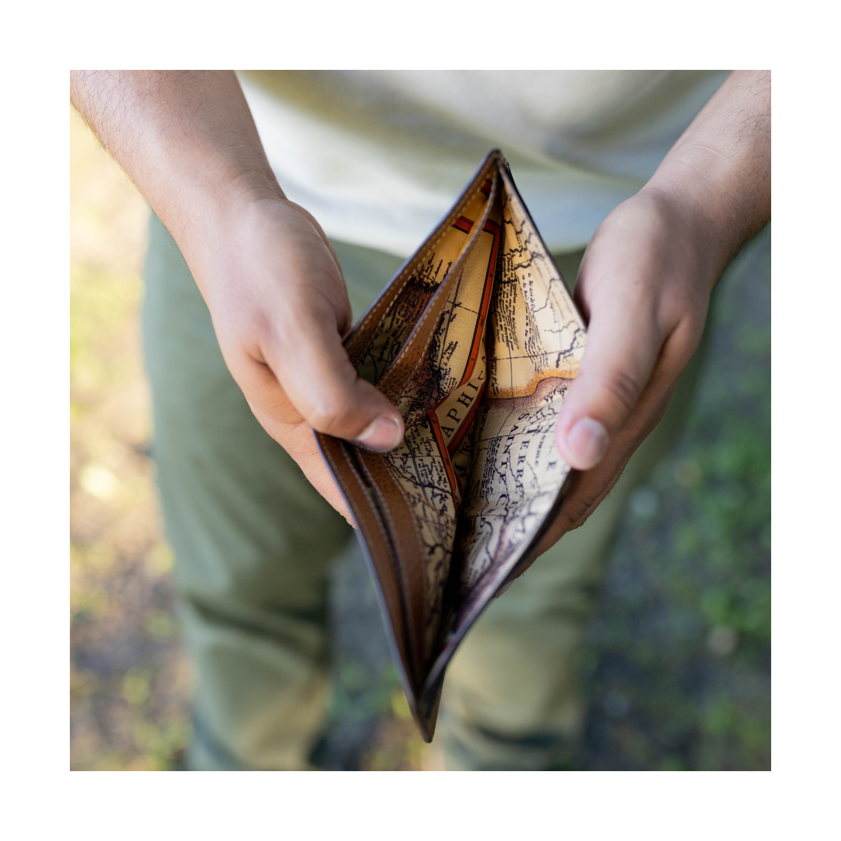 Men's Three Leaf Bifold, Wallet | LAND Leather Goods