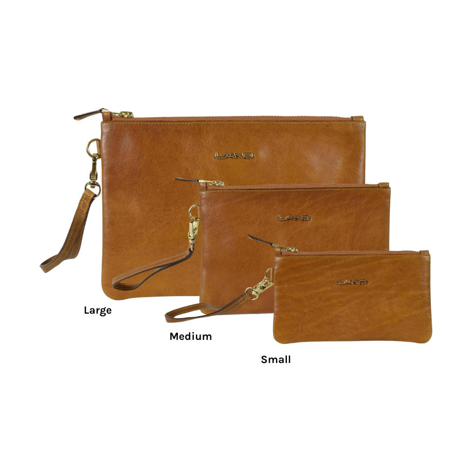 Ladies London Clutch, Wristlet | LAND Leather Goods