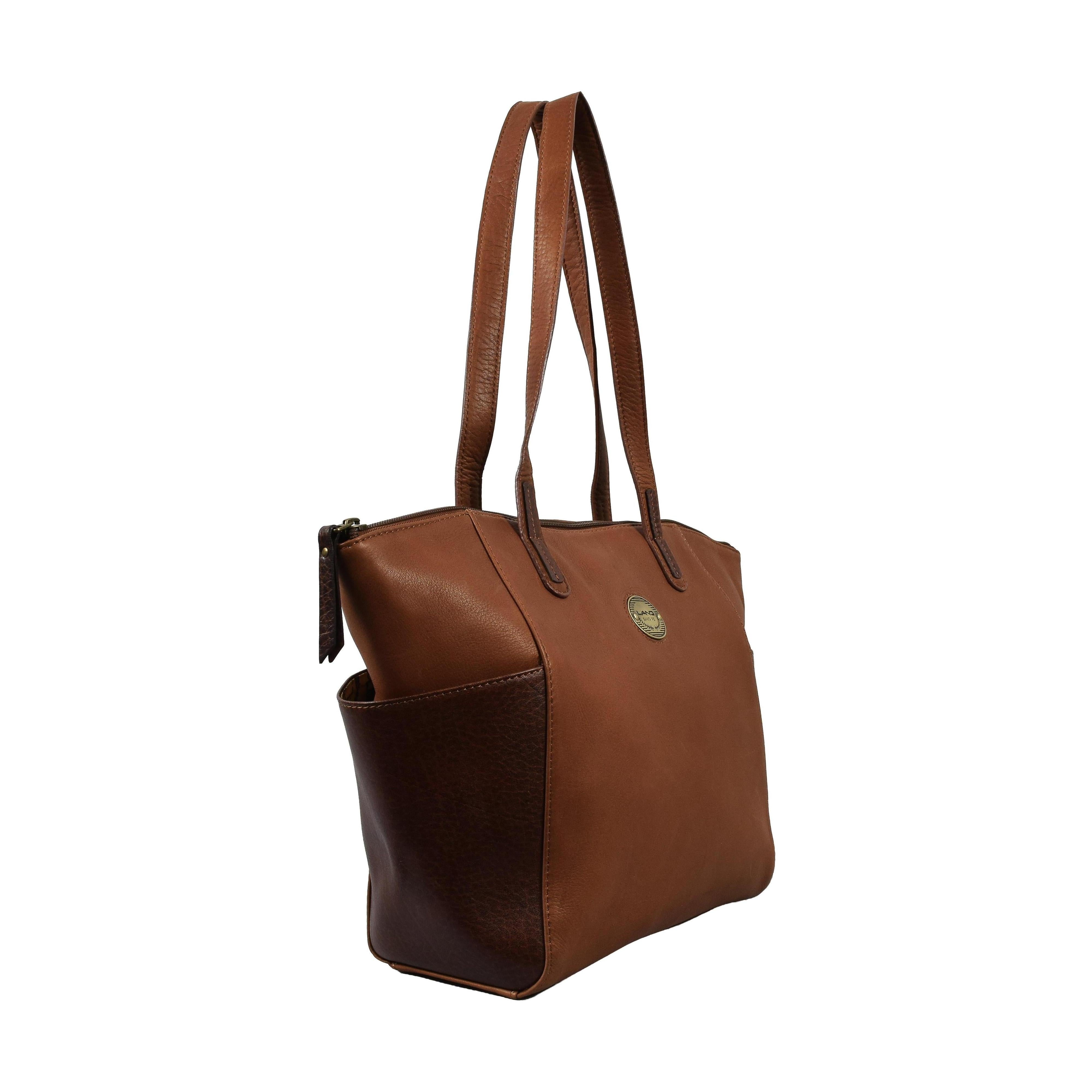 Zip Top Tote, Handbag | LAND Leather Goods