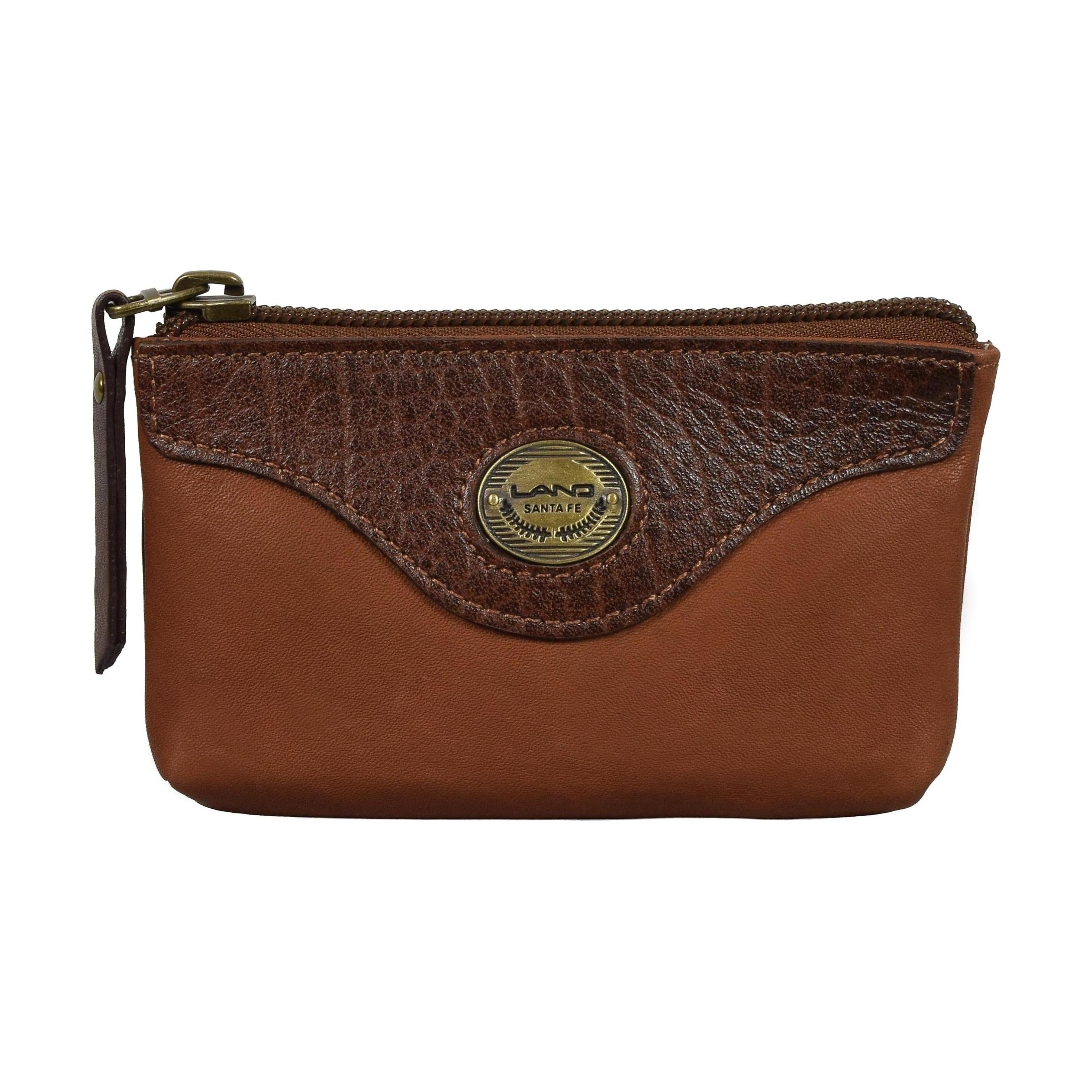Zippered Coin Case, Wallet | LAND Leather Goods