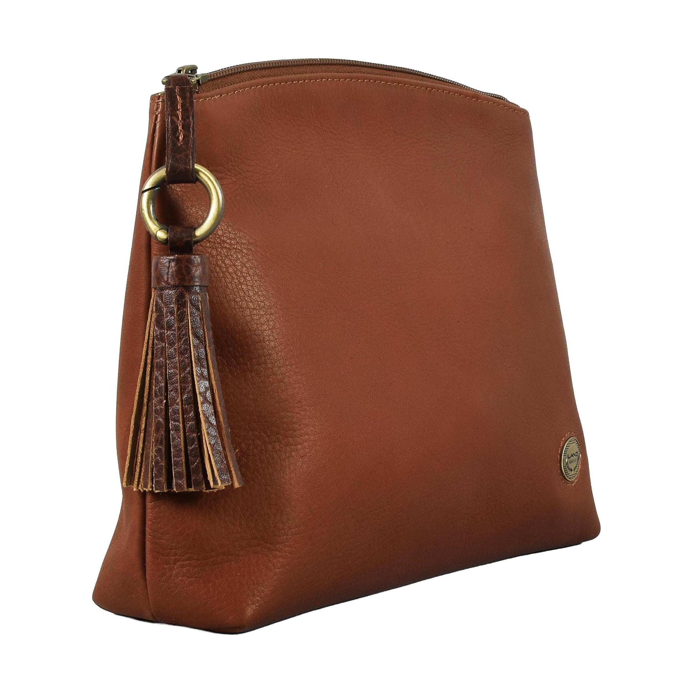 Zippered Cosmetic Case, Briefcase | LAND Leather Goods