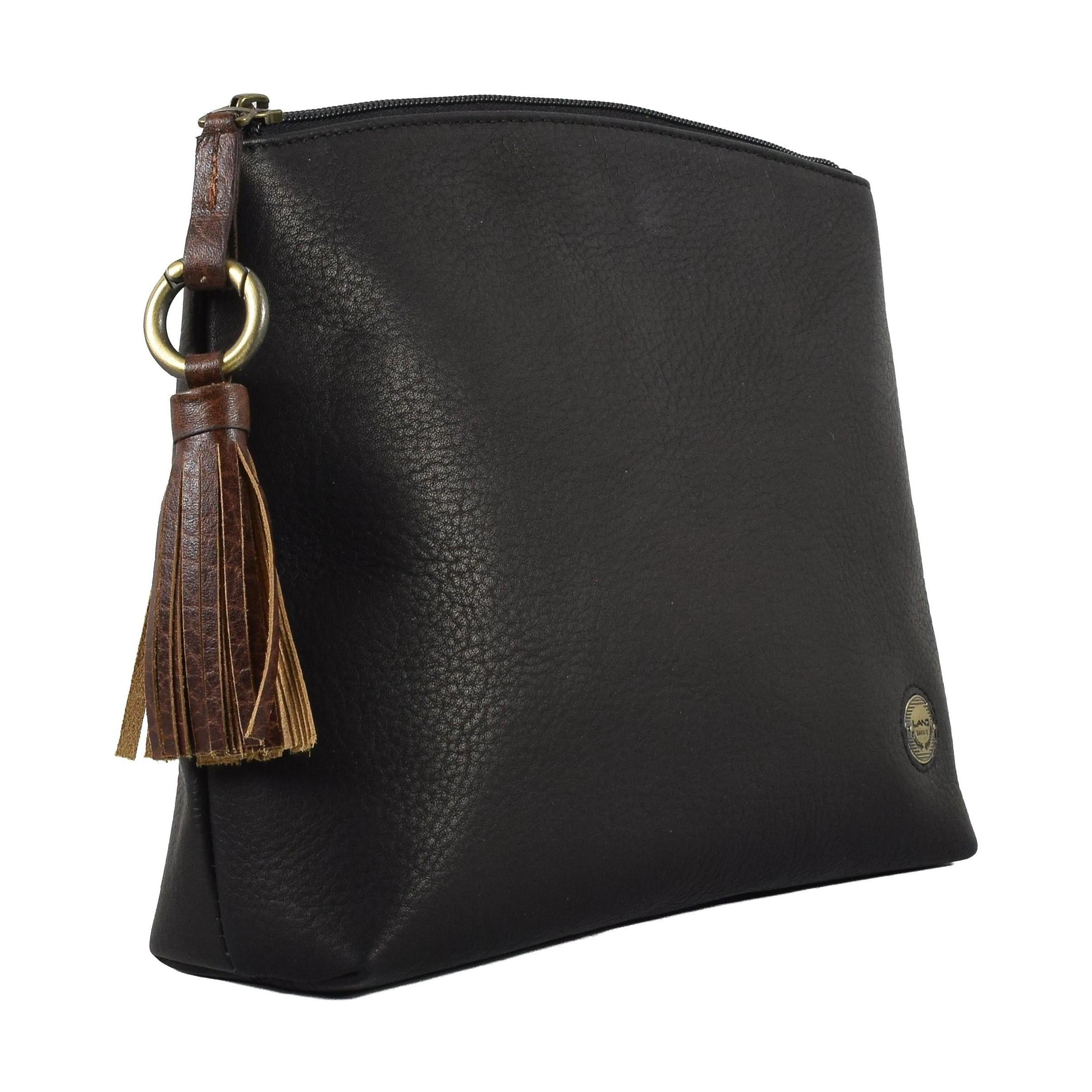 Zippered Cosmetic Case, Briefcase | LAND Leather Goods