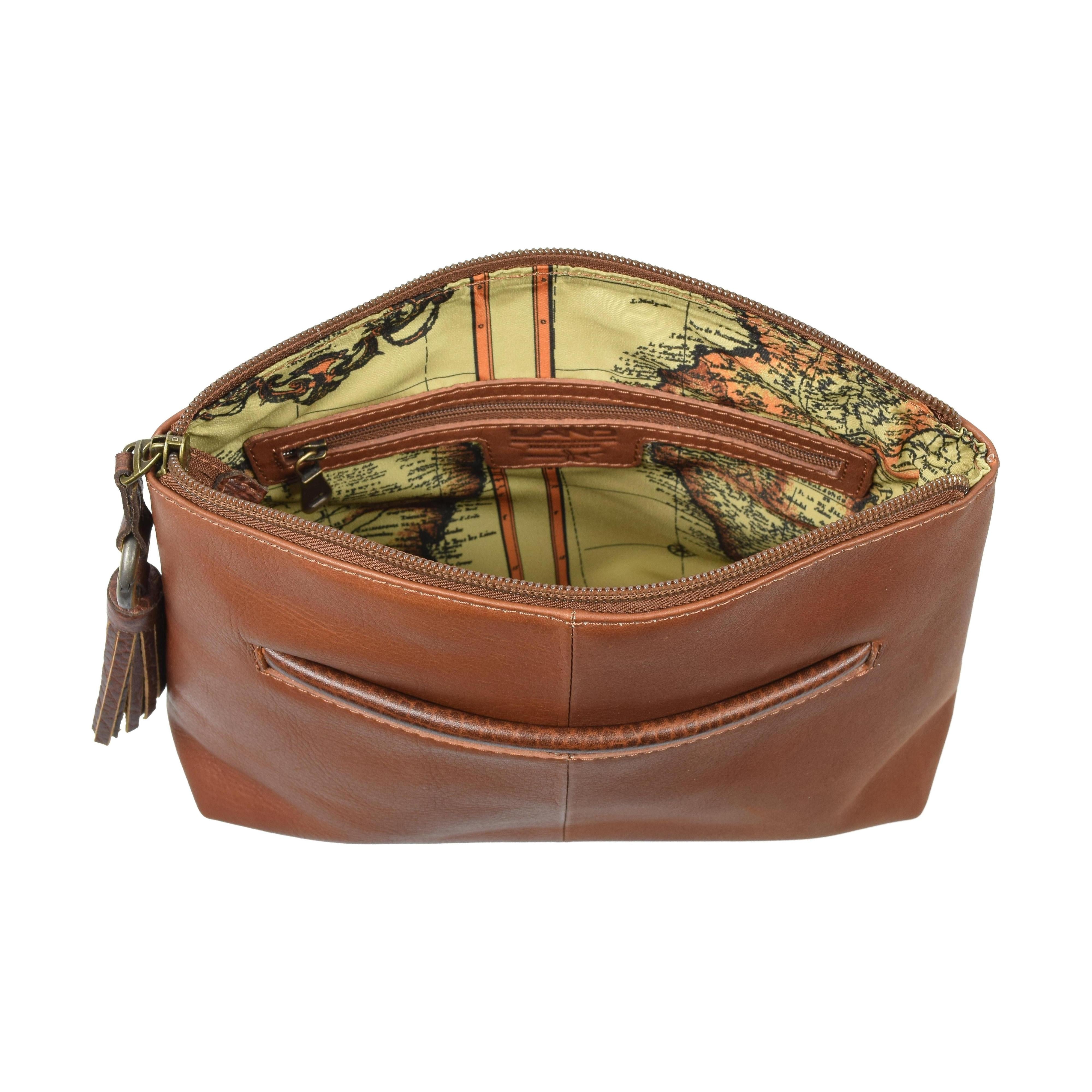Zippered Cosmetic Case, Briefcase | LAND Leather Goods