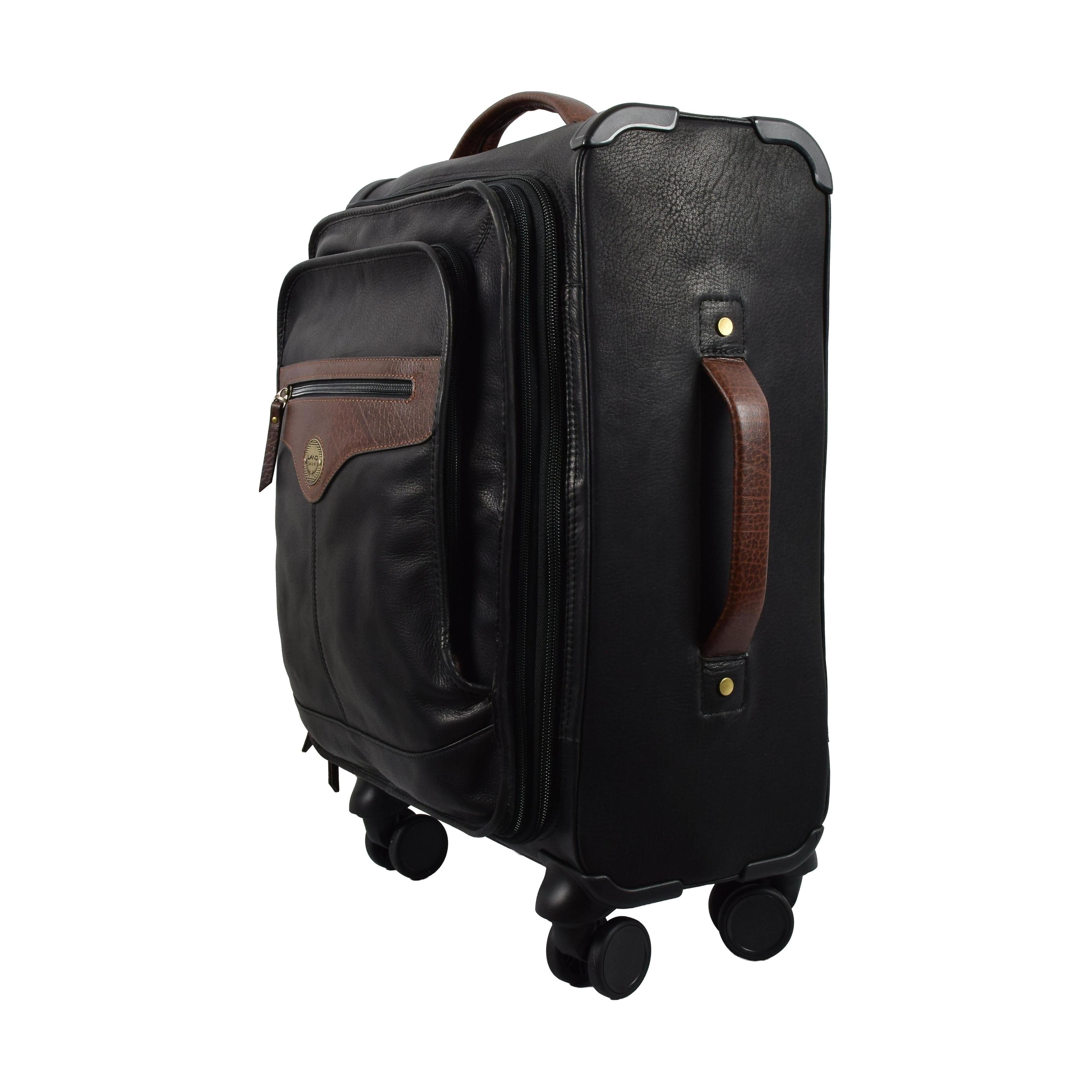 Deluxe Expandable Spinner, Briefcase | LAND Leather Goods