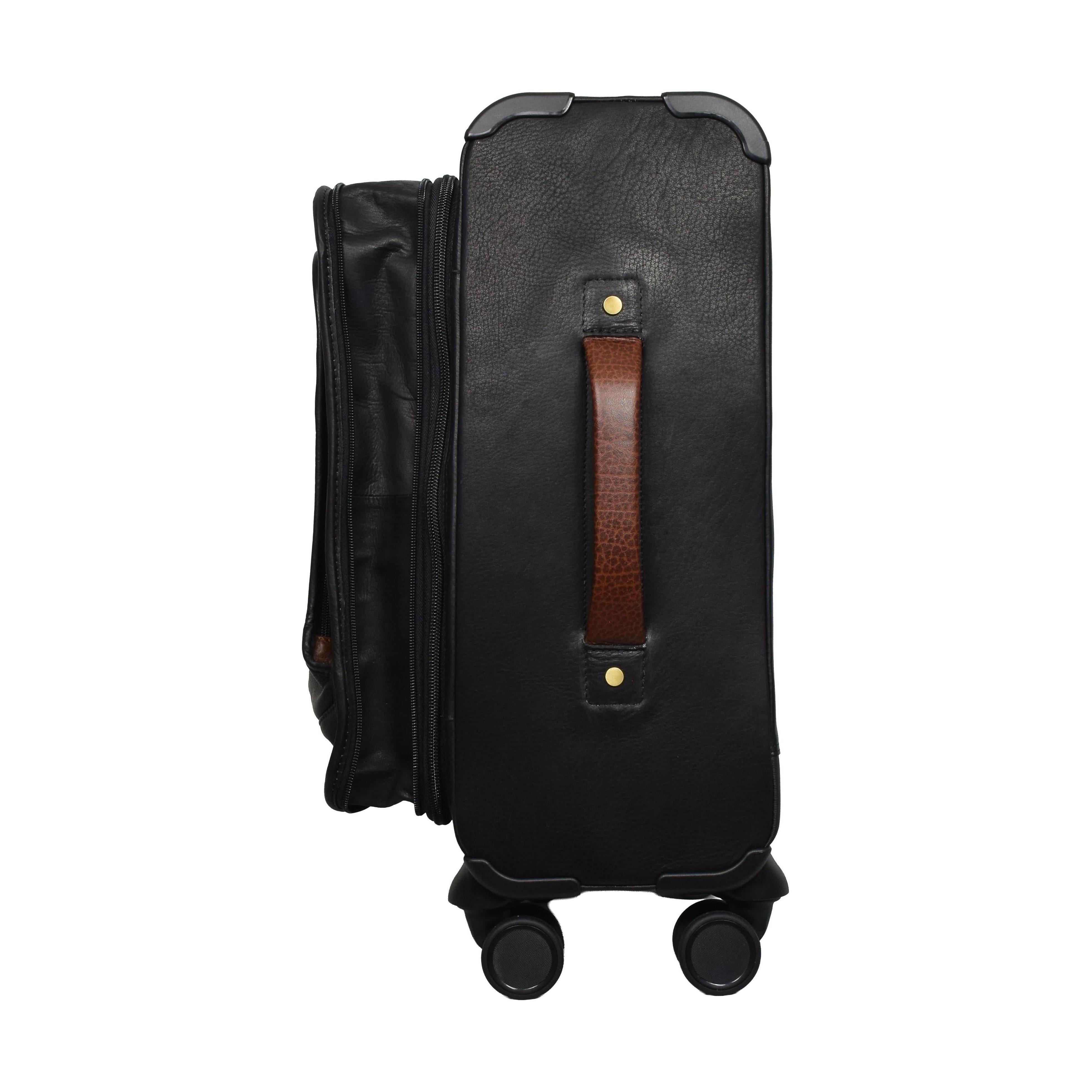 Deluxe Expandable Spinner, Briefcase | LAND Leather Goods