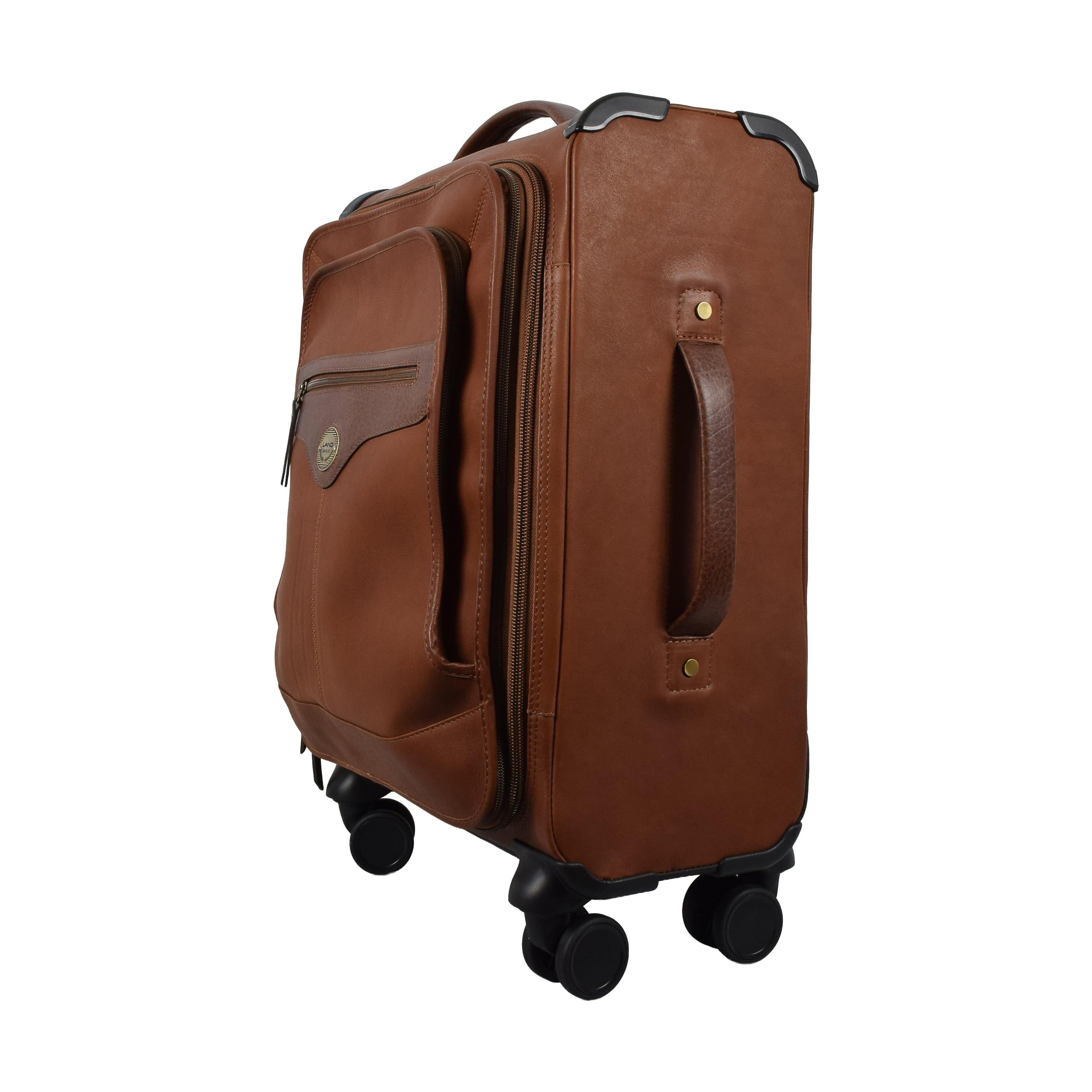 Deluxe Expandable Spinner, Briefcase | LAND Leather Goods