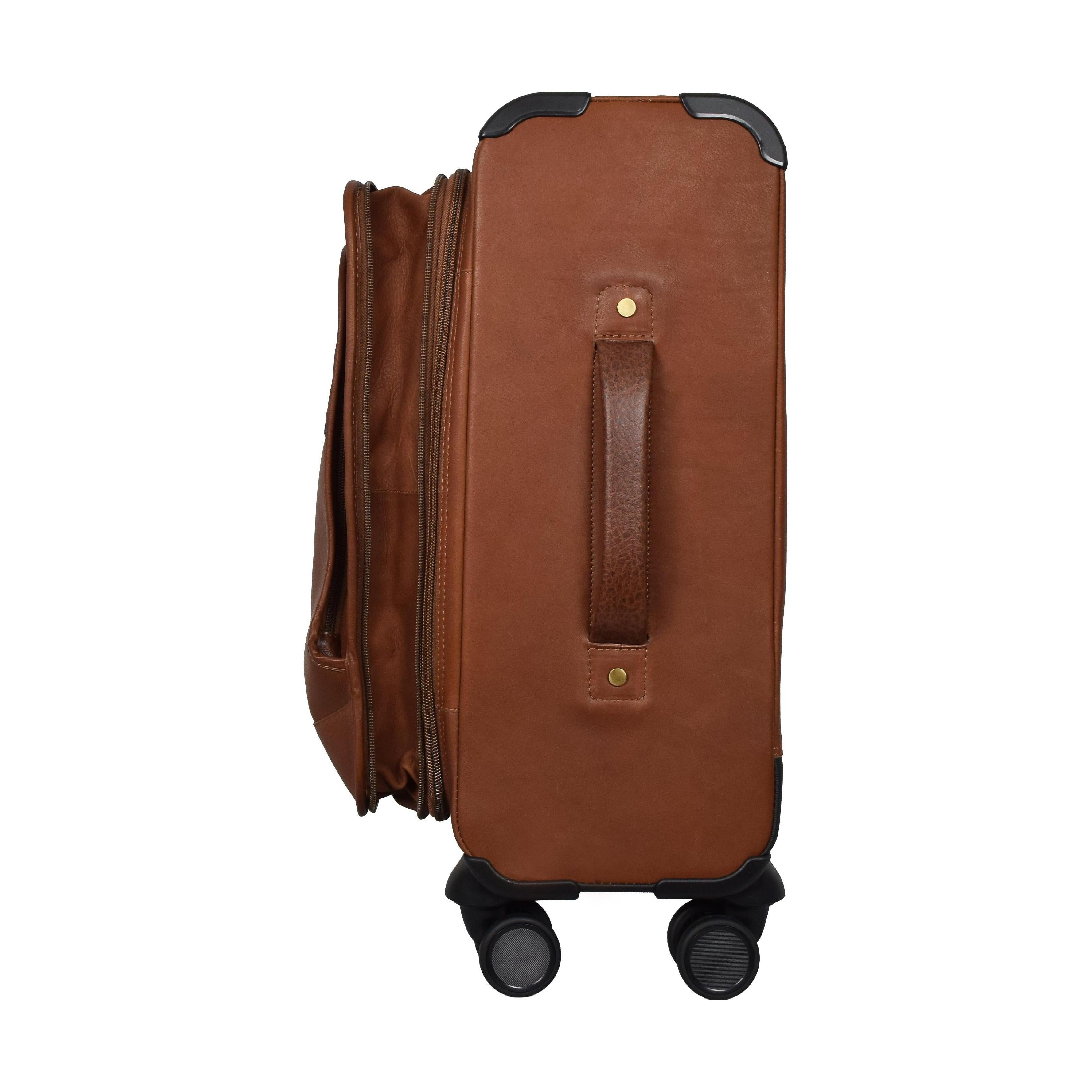 Deluxe Expandable Spinner, Briefcase | LAND Leather Goods