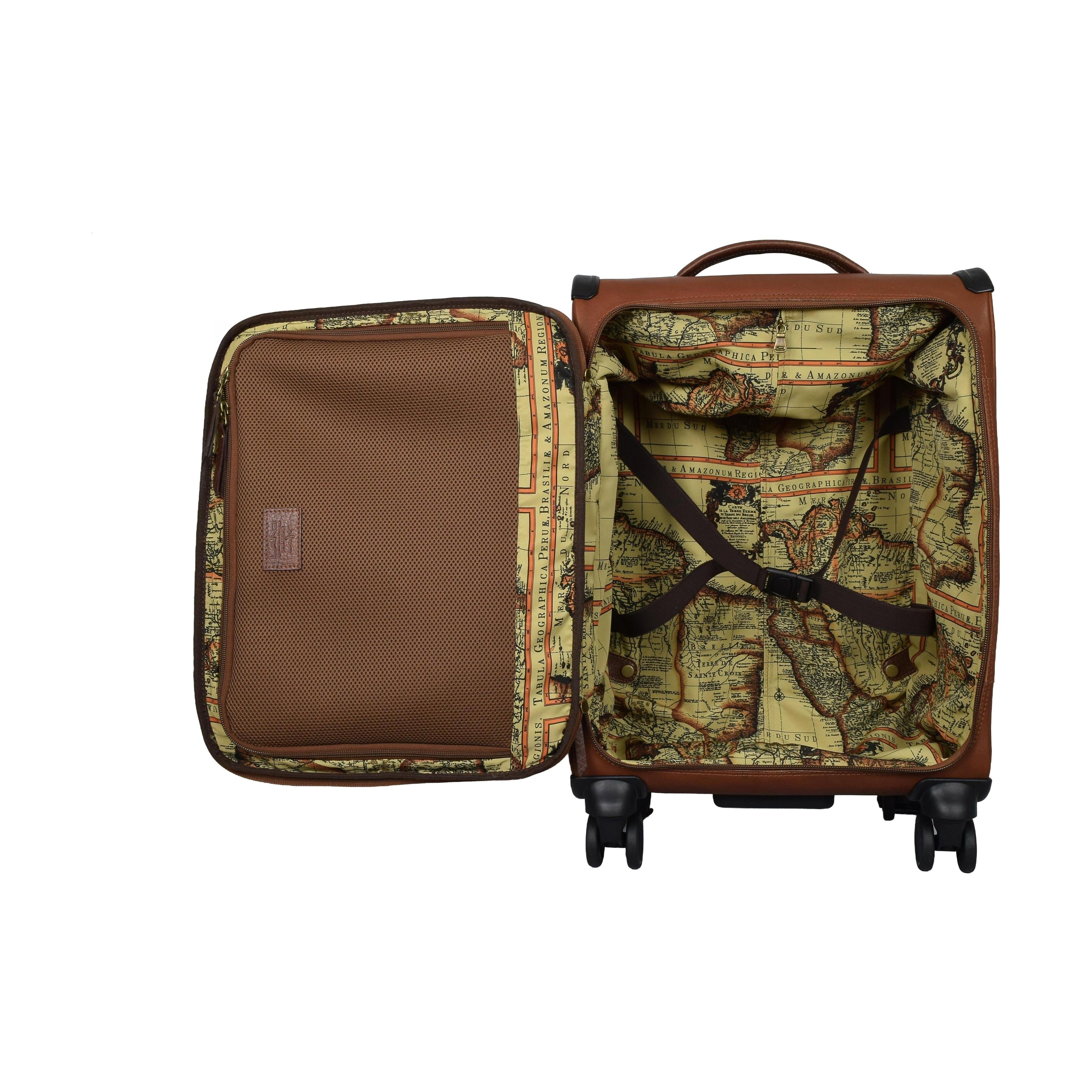 Deluxe Expandable Spinner, Briefcase | LAND Leather Goods