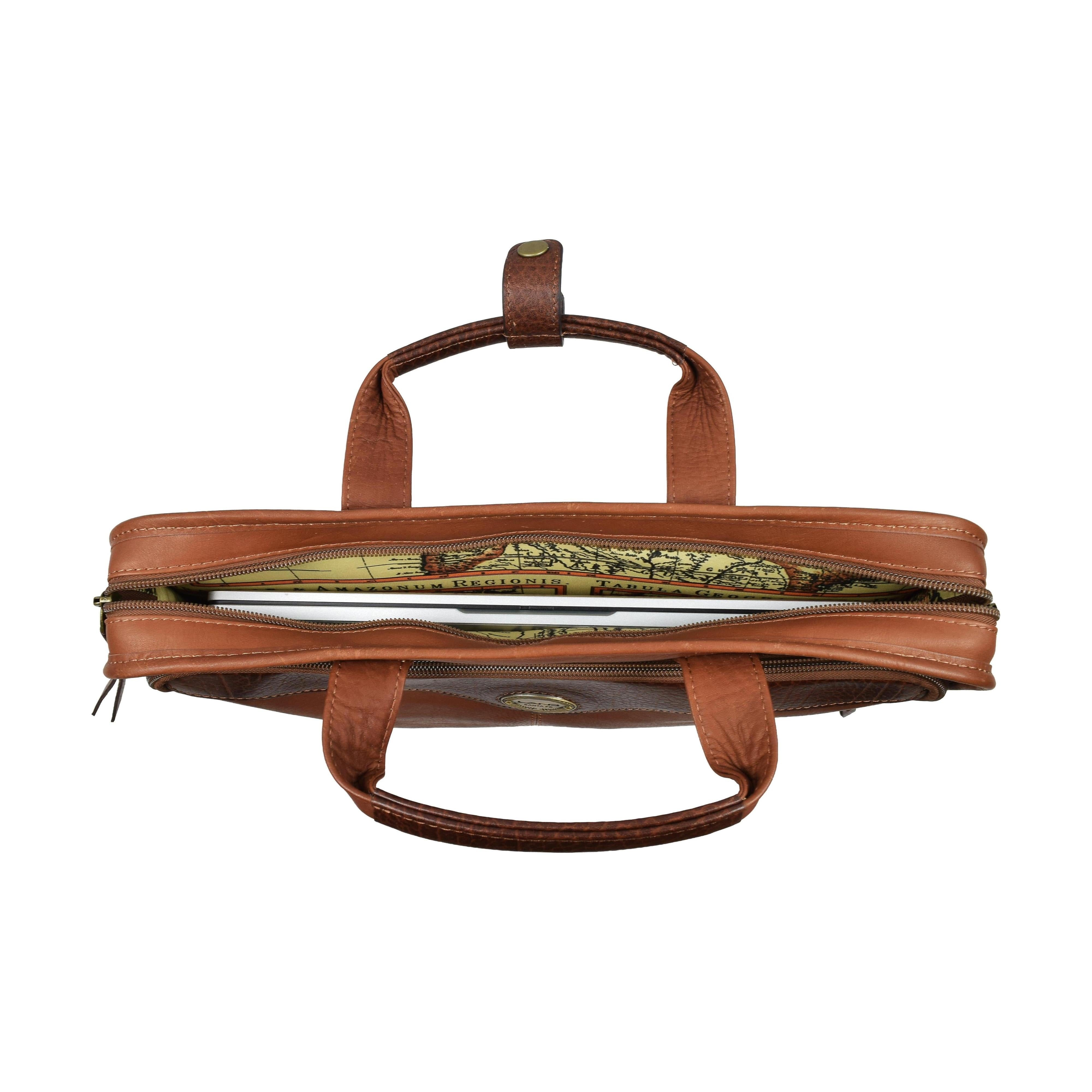 Slim Day Brief, Briefcase | LAND Leather Goods