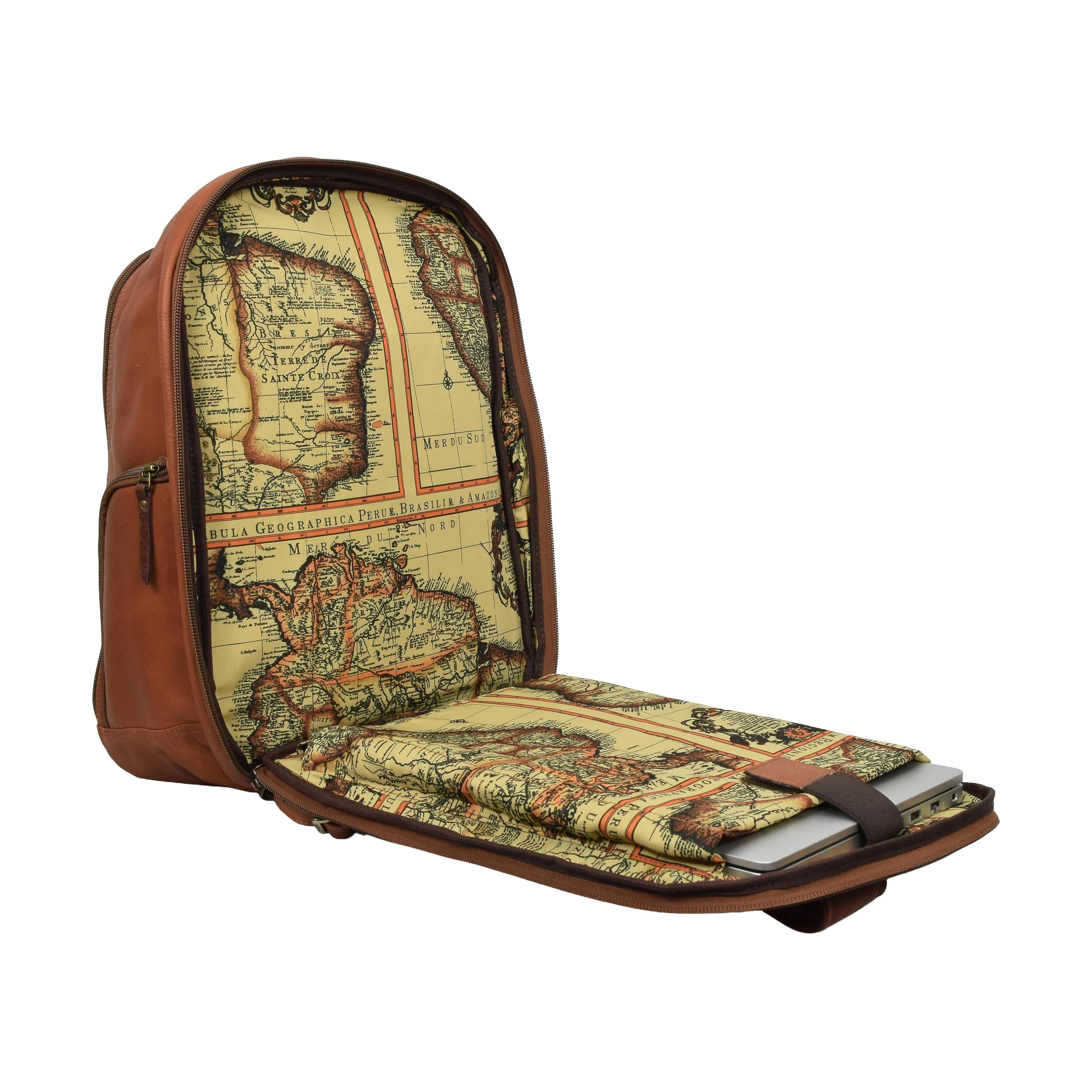 Travel Pro Backpack, Backpack | LAND Leather Goods