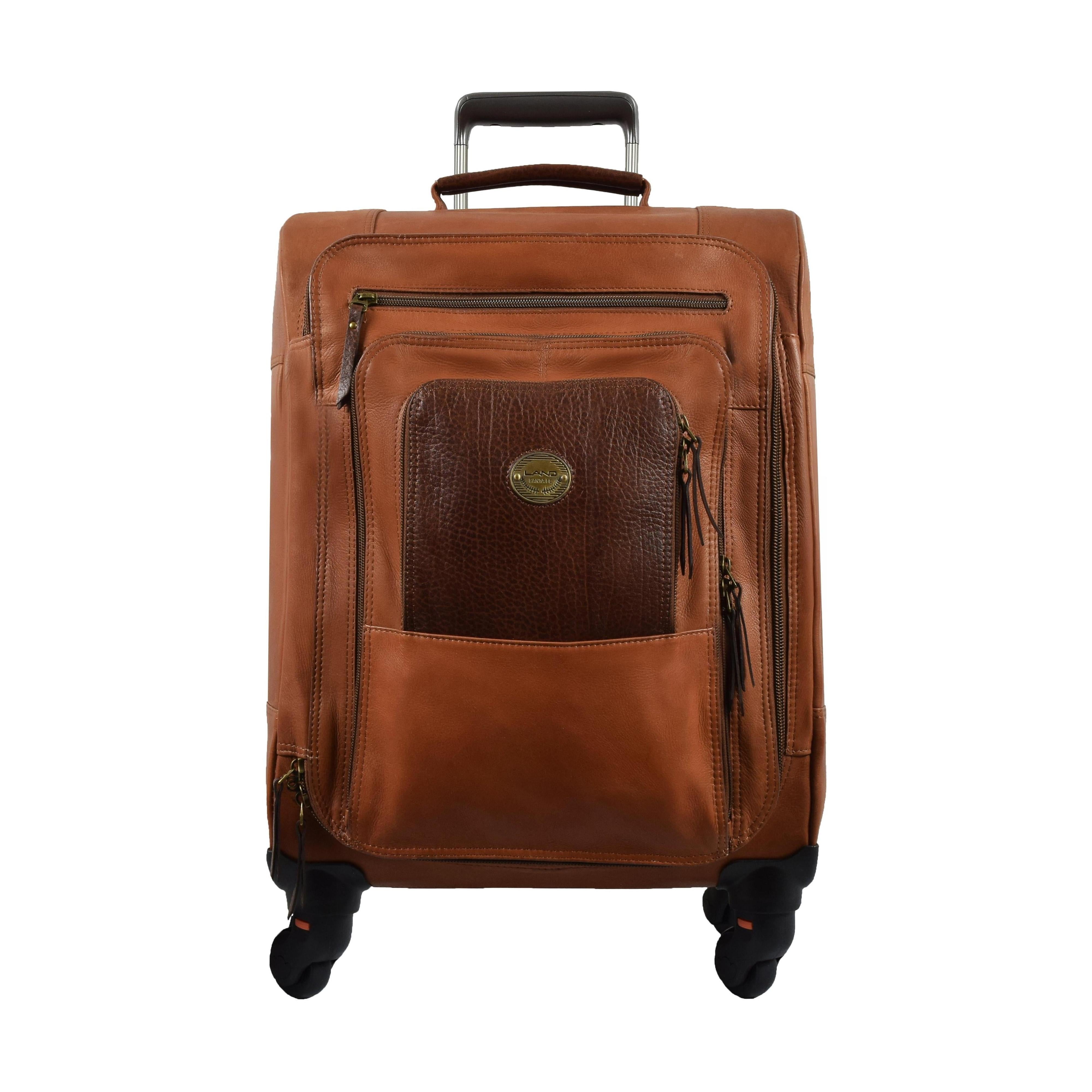 Alfa 22" Spinner Carry On, Carry On Luggage | LAND Leather Goods