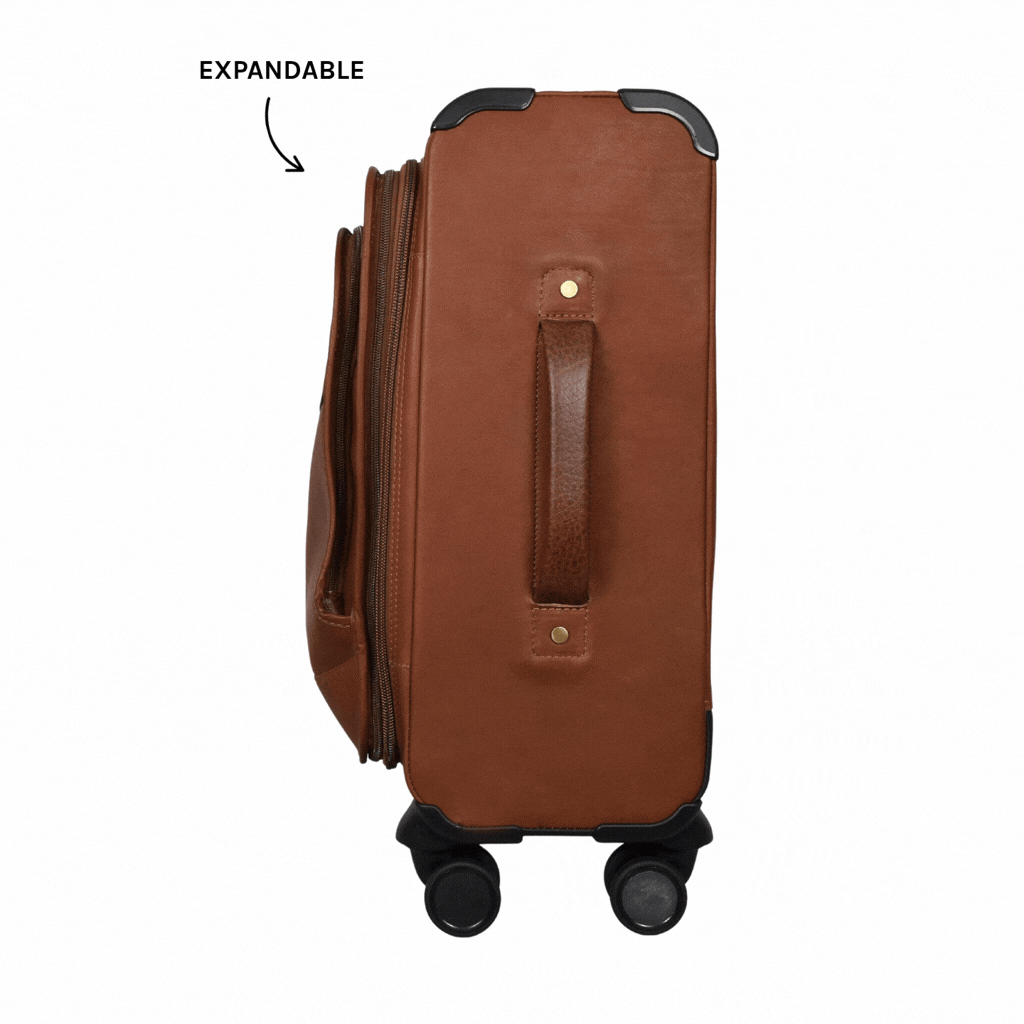 Deluxe 22" Expandable Spinner - LAND Leather Goods