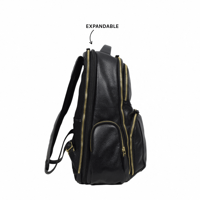 The Kenai Expandable Travel Backpack, Backpack | LAND Leather Goods