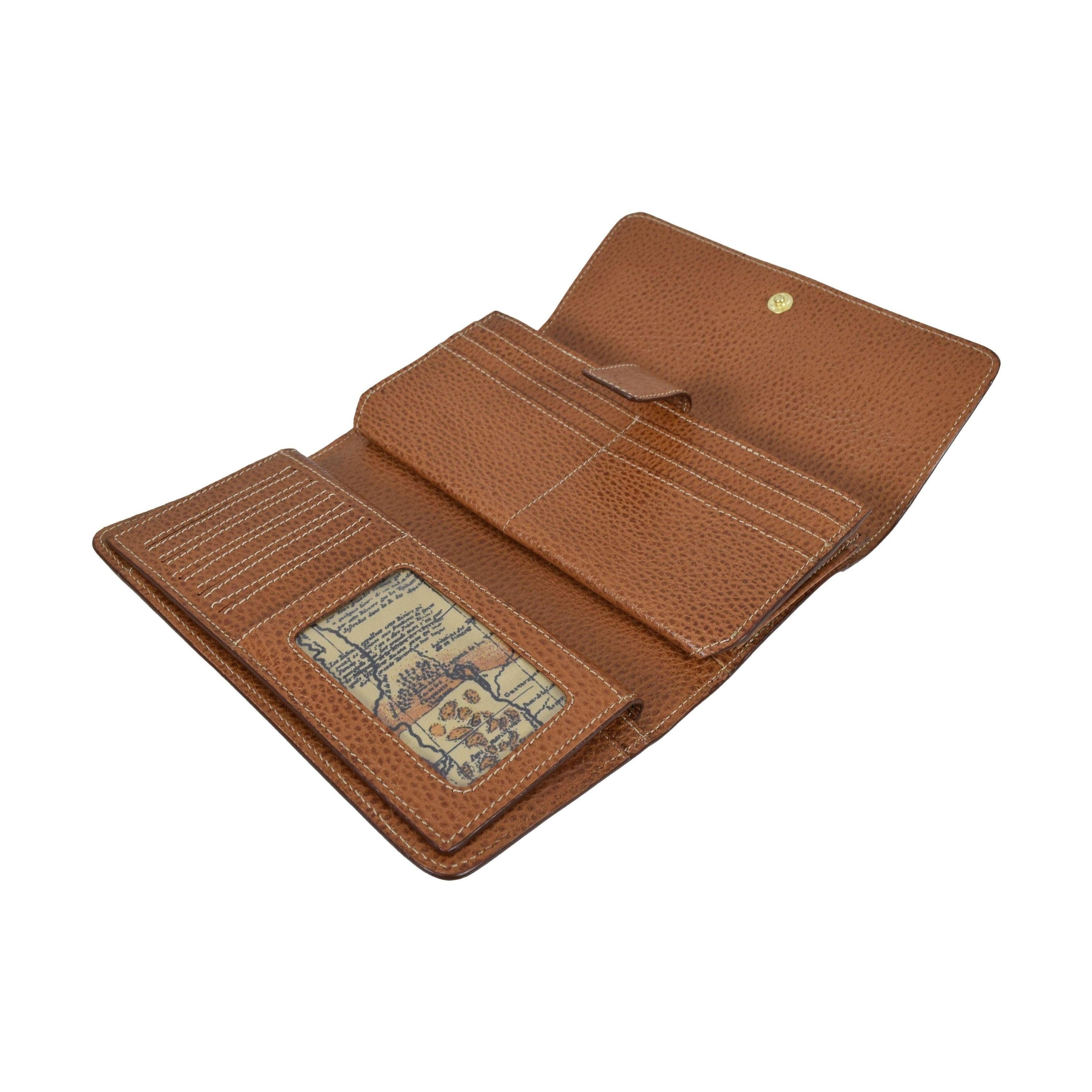 Double Snap Checkbook Wallet, Wallet | LAND Leather Goods