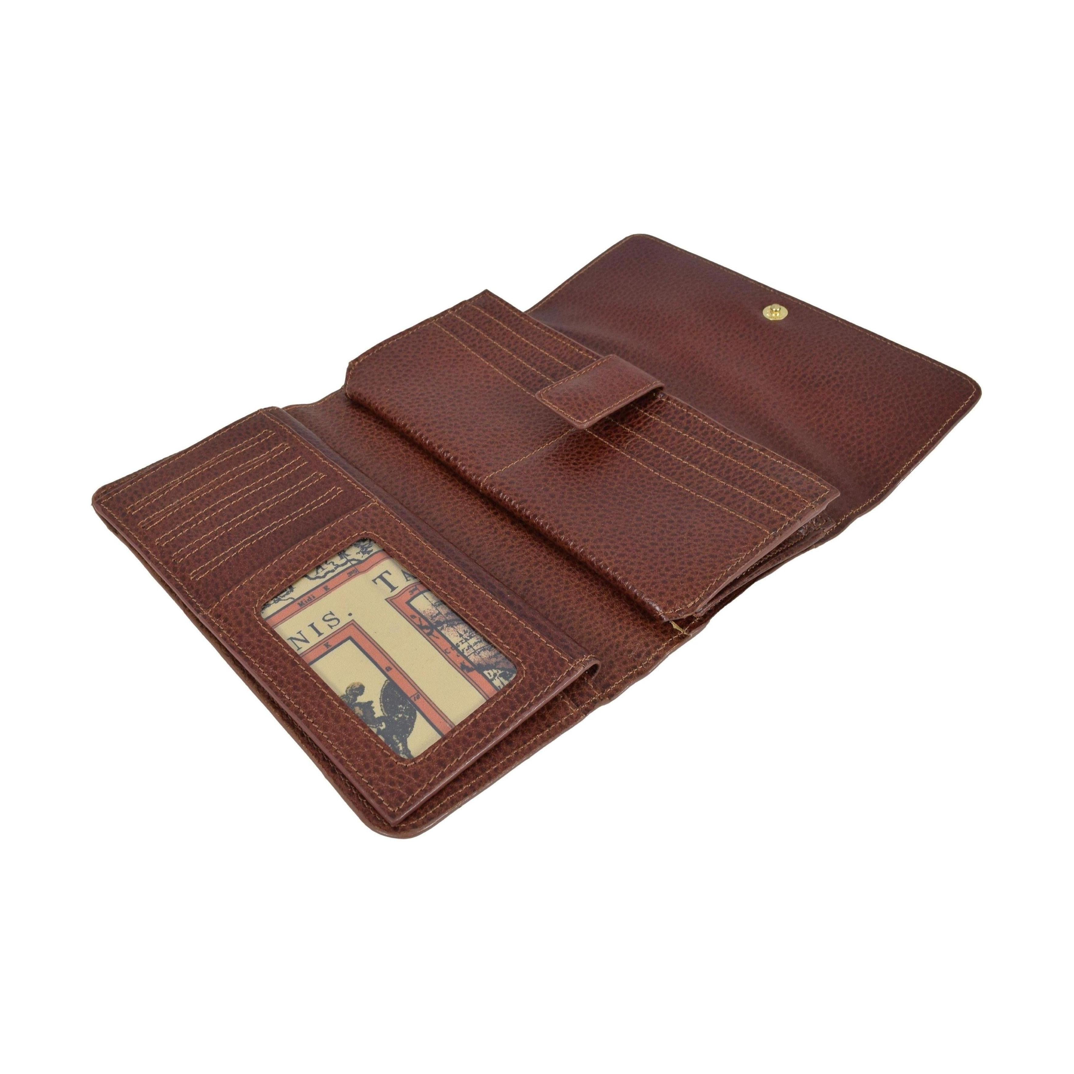 Double Snap Checkbook Wallet, Wallet | LAND Leather Goods