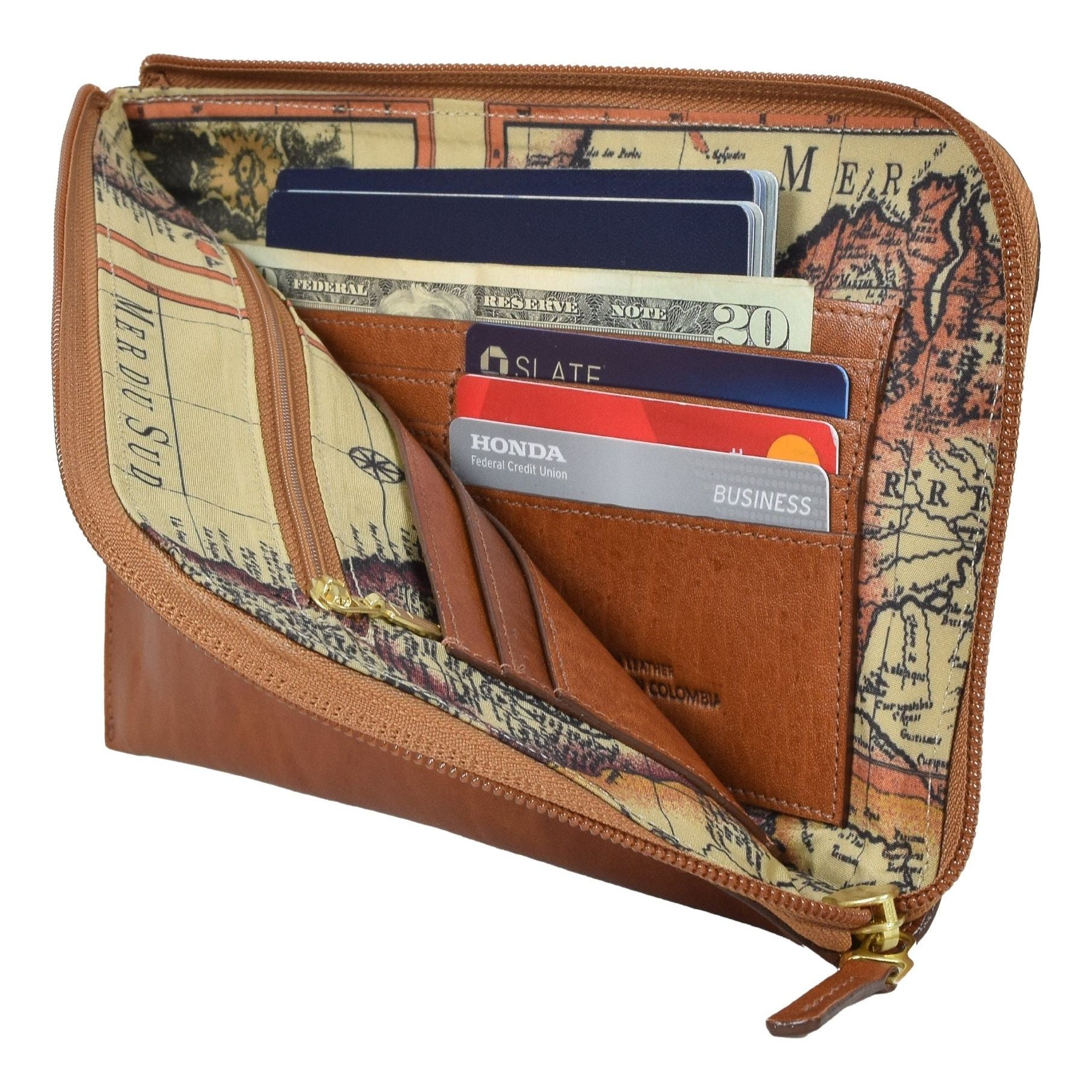 The Travel Caddy, Travel Wallet | LAND Leather Goods