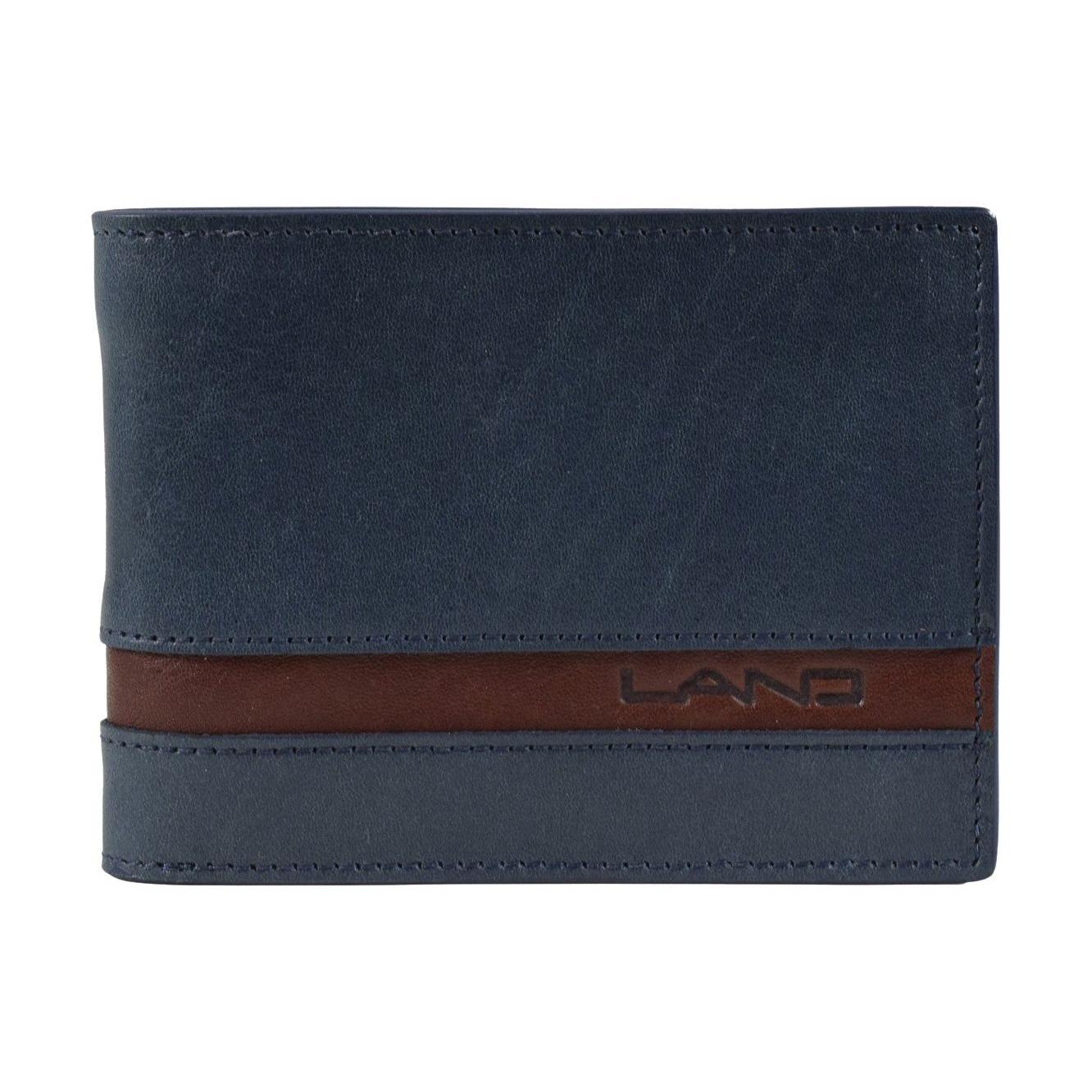 Two Tone Men's Wallet, Wallet | LAND Leather Goods