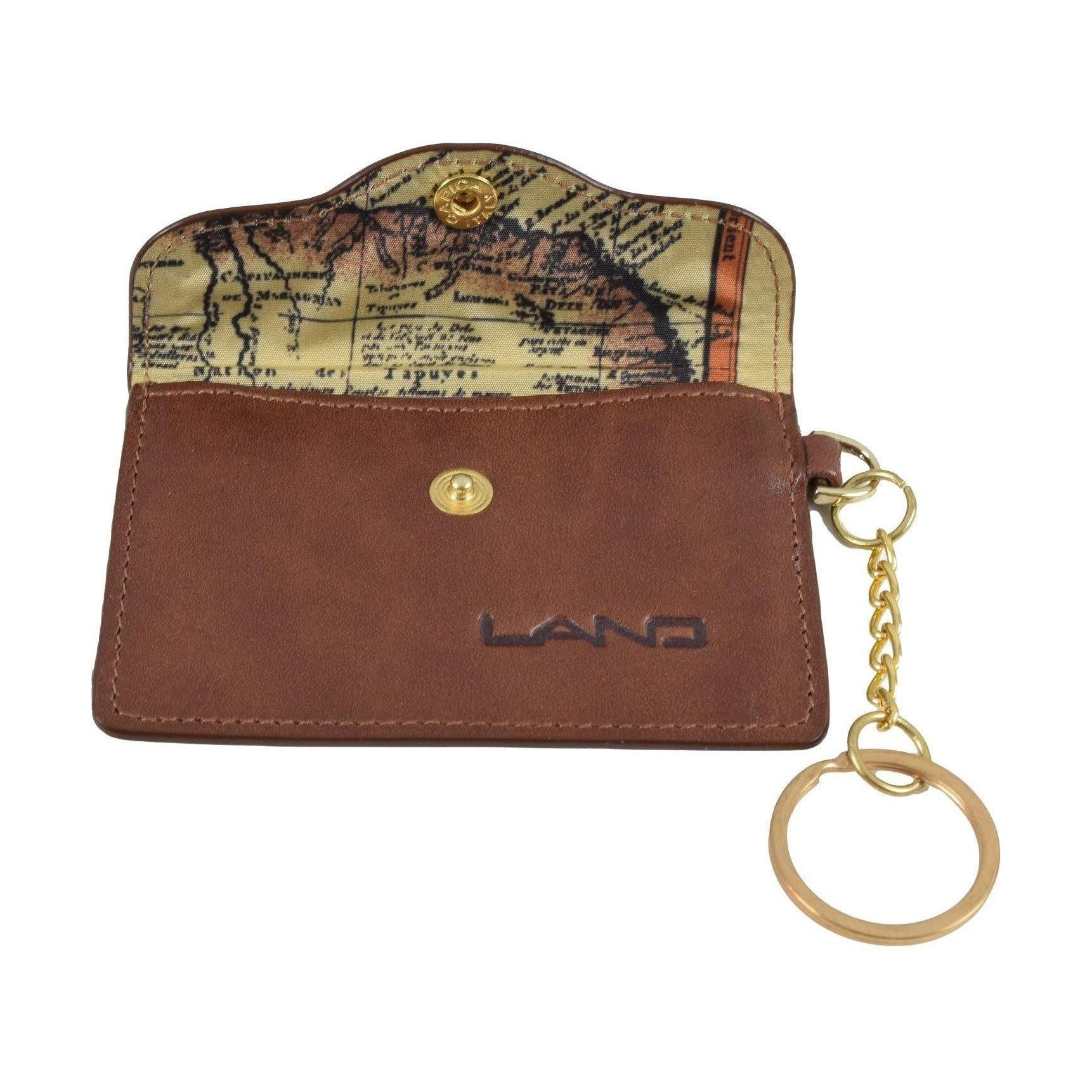 Key Ring Card Holder, Key Ring | LAND Leather Goods