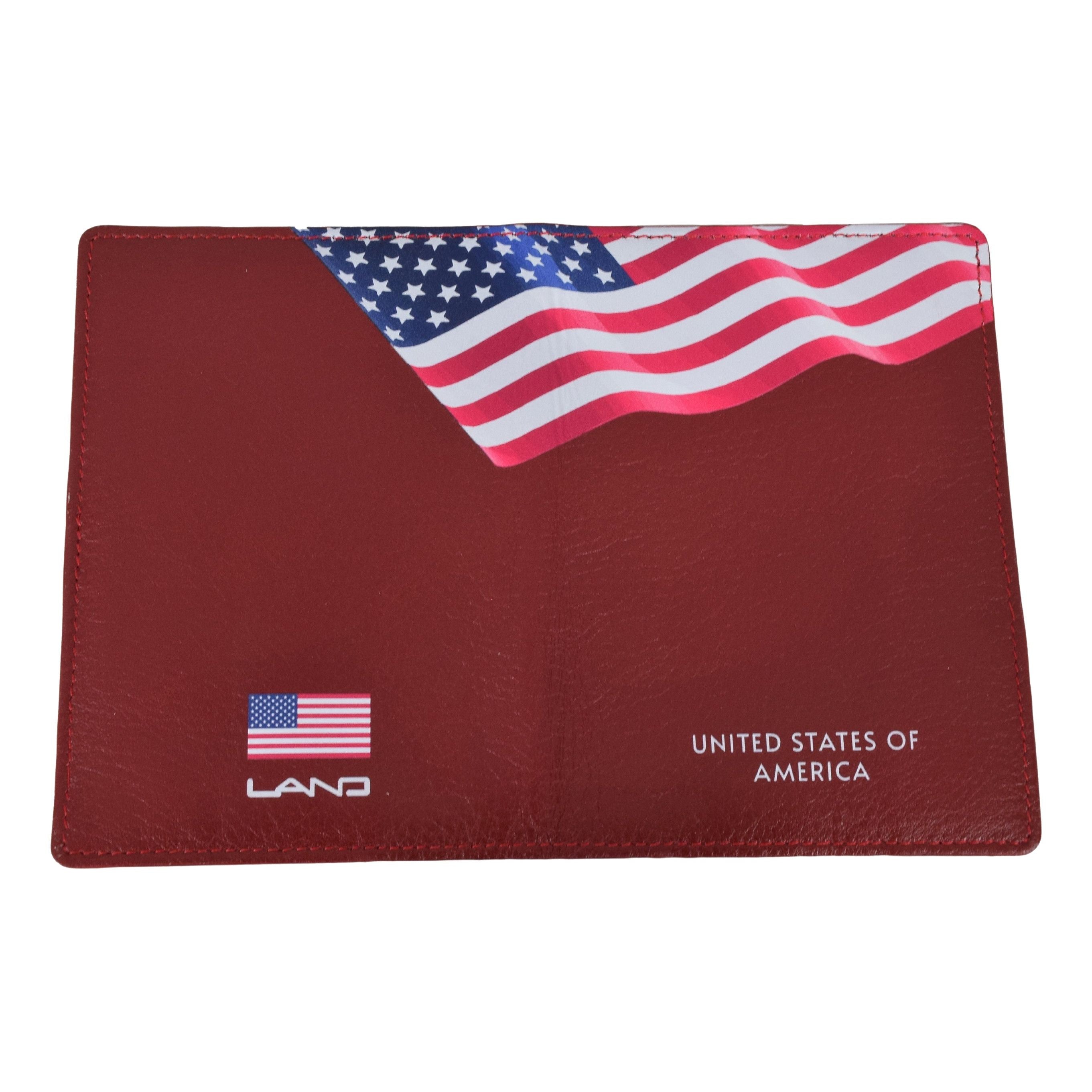 USA Heritage Passport Case, Passport Case | LAND Leather Goods