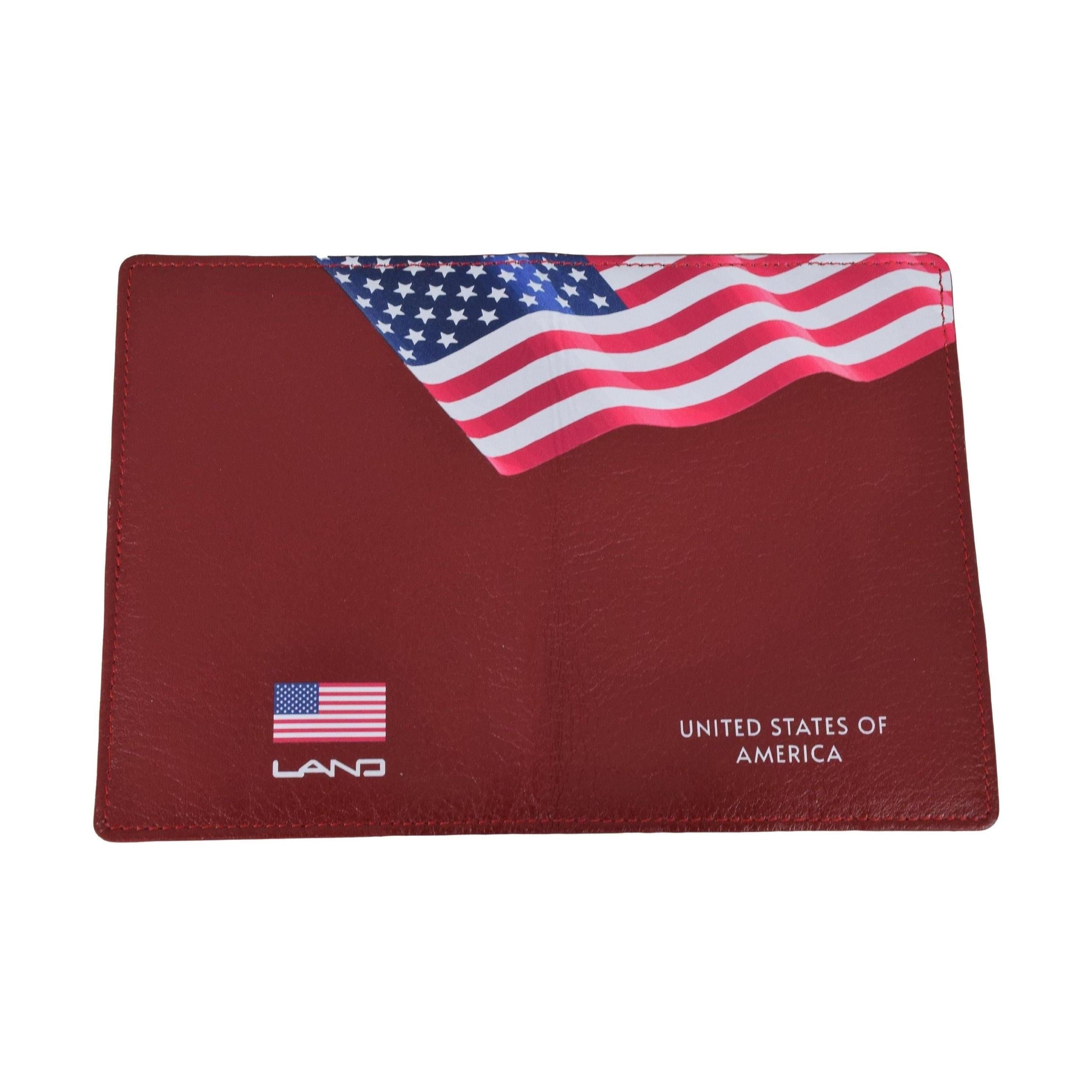 USA Heritage Passport Case, Passport Case | LAND Leather Goods