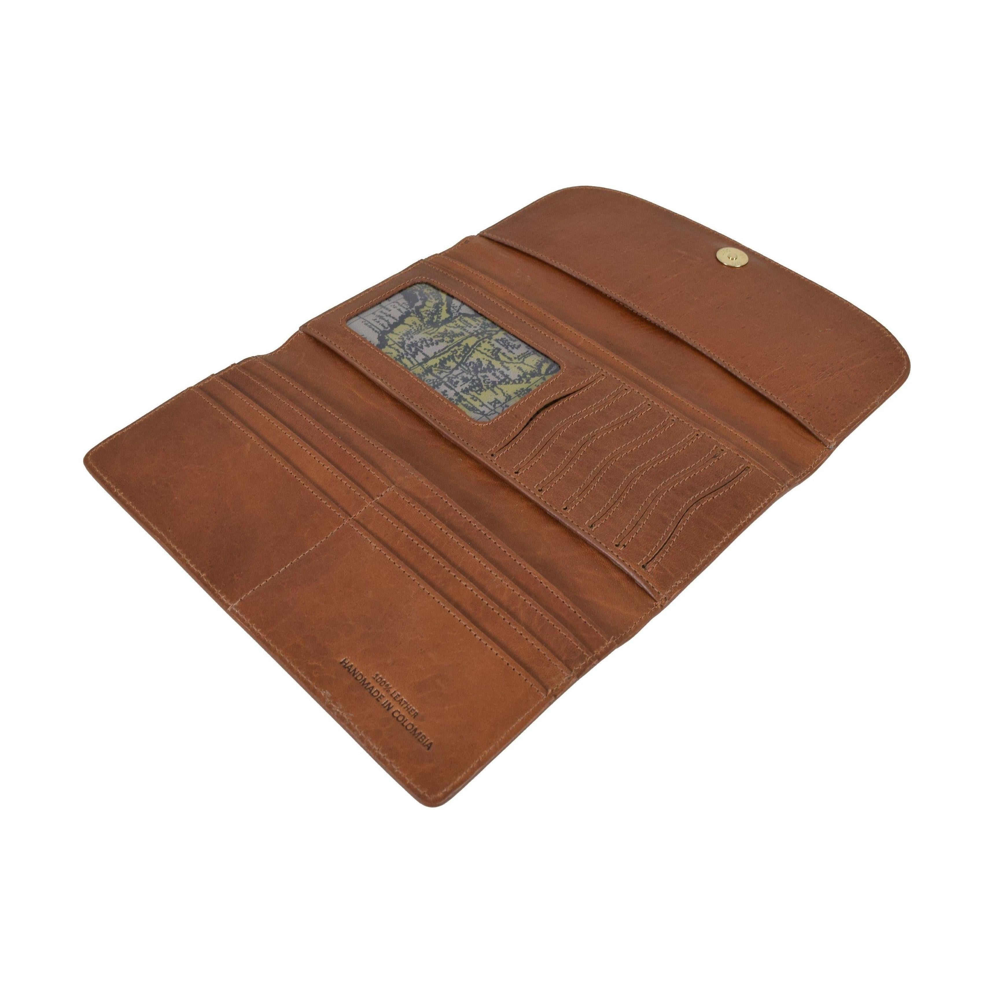 Three Leaf Ladies Wallet, Wallet | LAND Leather Goods
