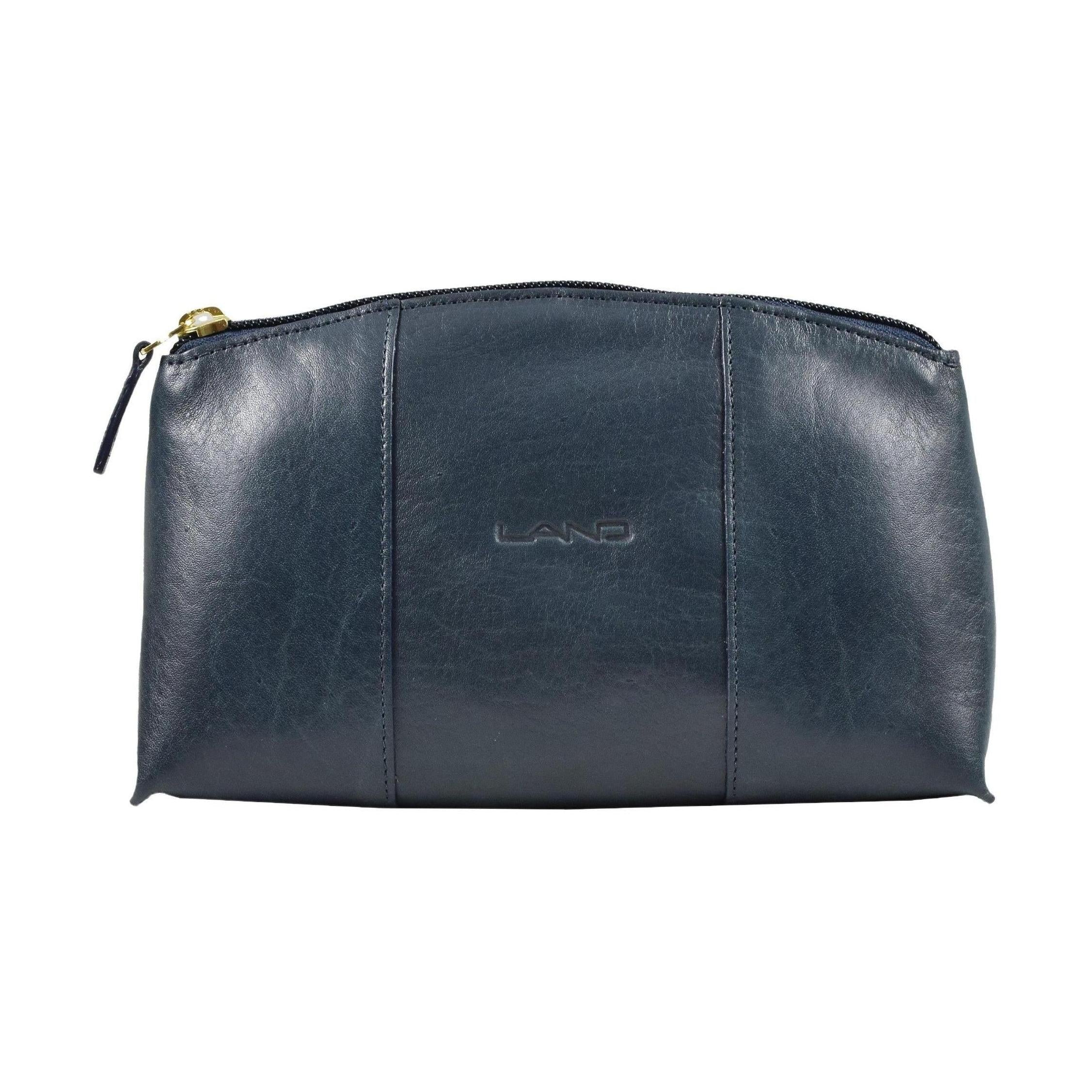 Cosmetic Pouch With Mirror, Cosmetic Pouch | LAND Leather Goods
