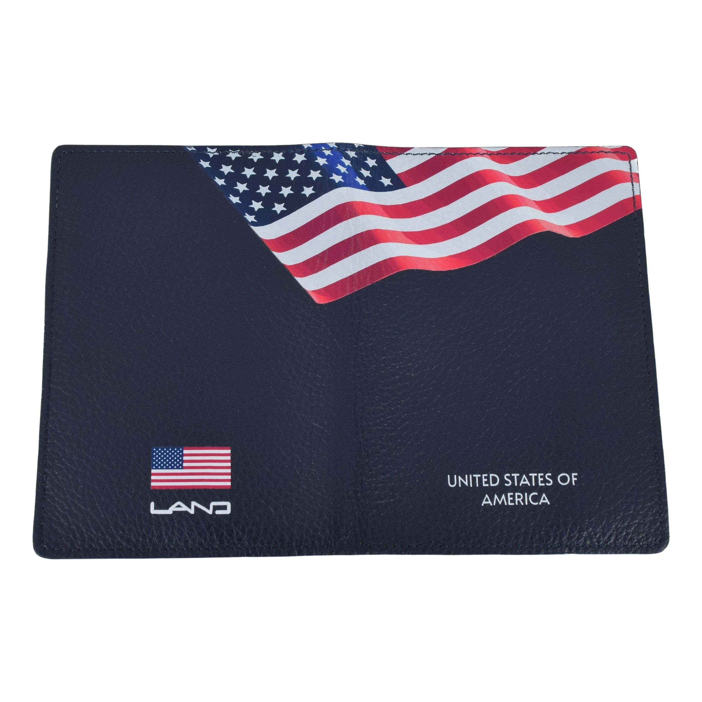 USA Heritage Passport Case, Passport Case | LAND Leather Goods
