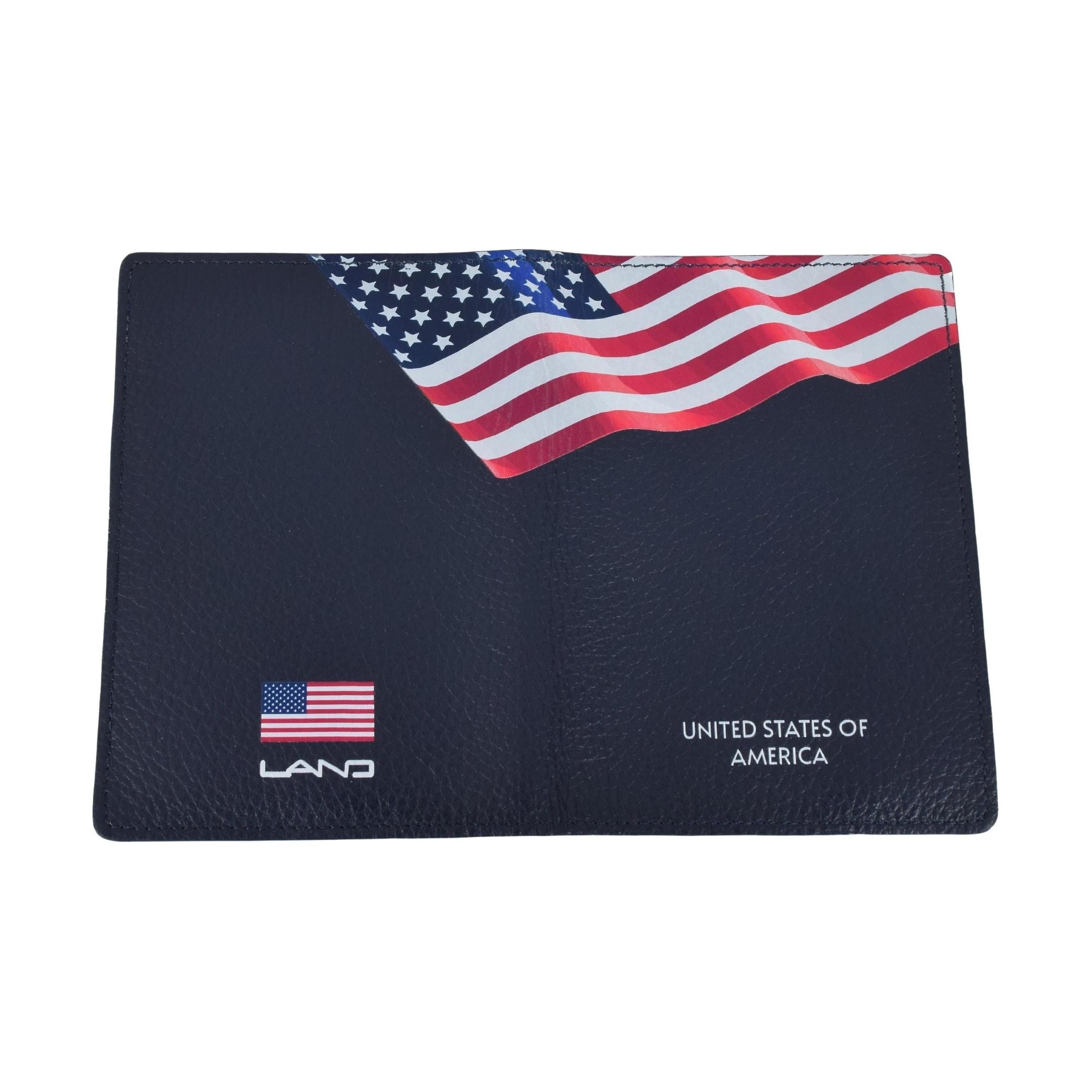 USA Heritage Passport Case, Passport Case | LAND Leather Goods