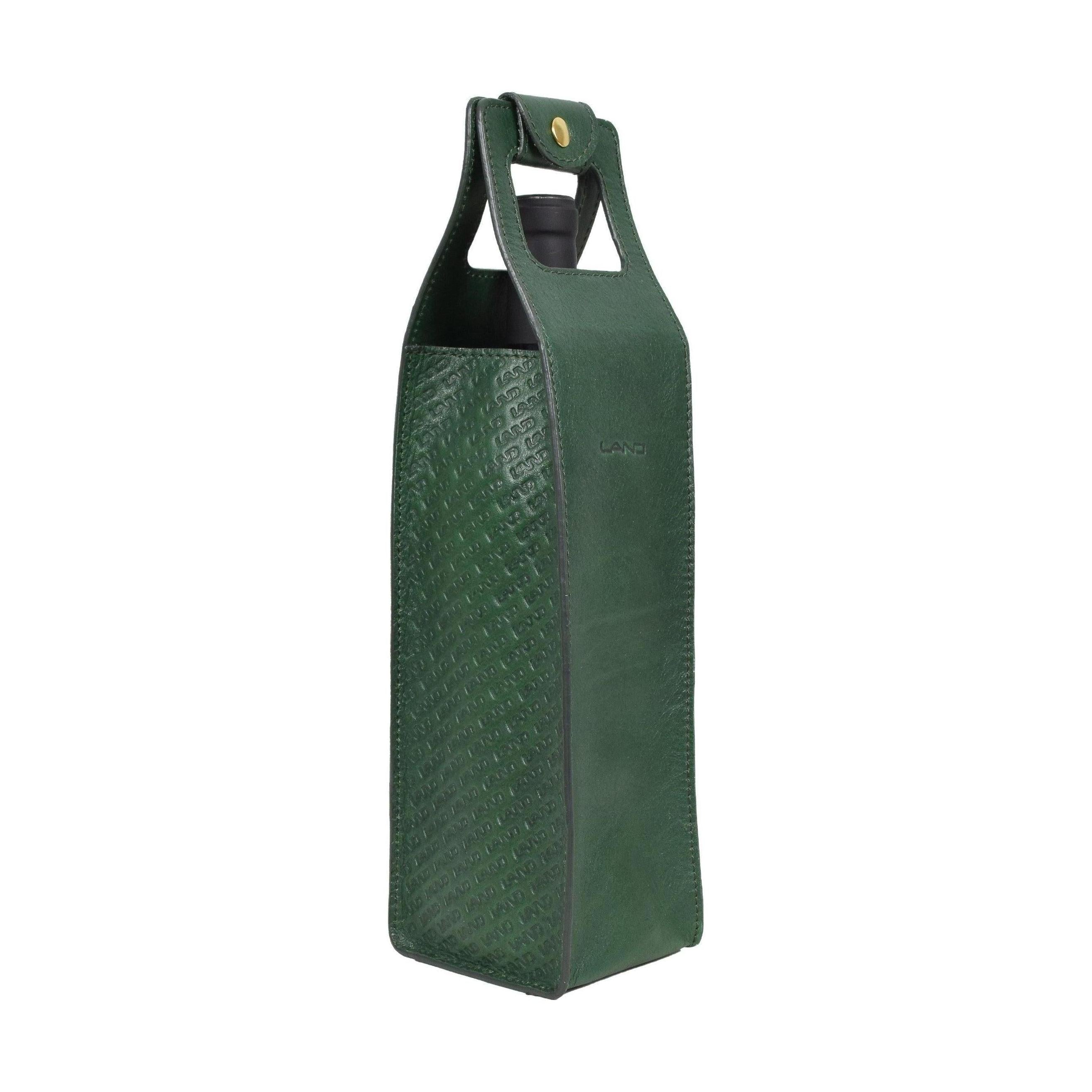 Wine Bottle Tote, Wine Bottle Holder | LAND Leather Goods