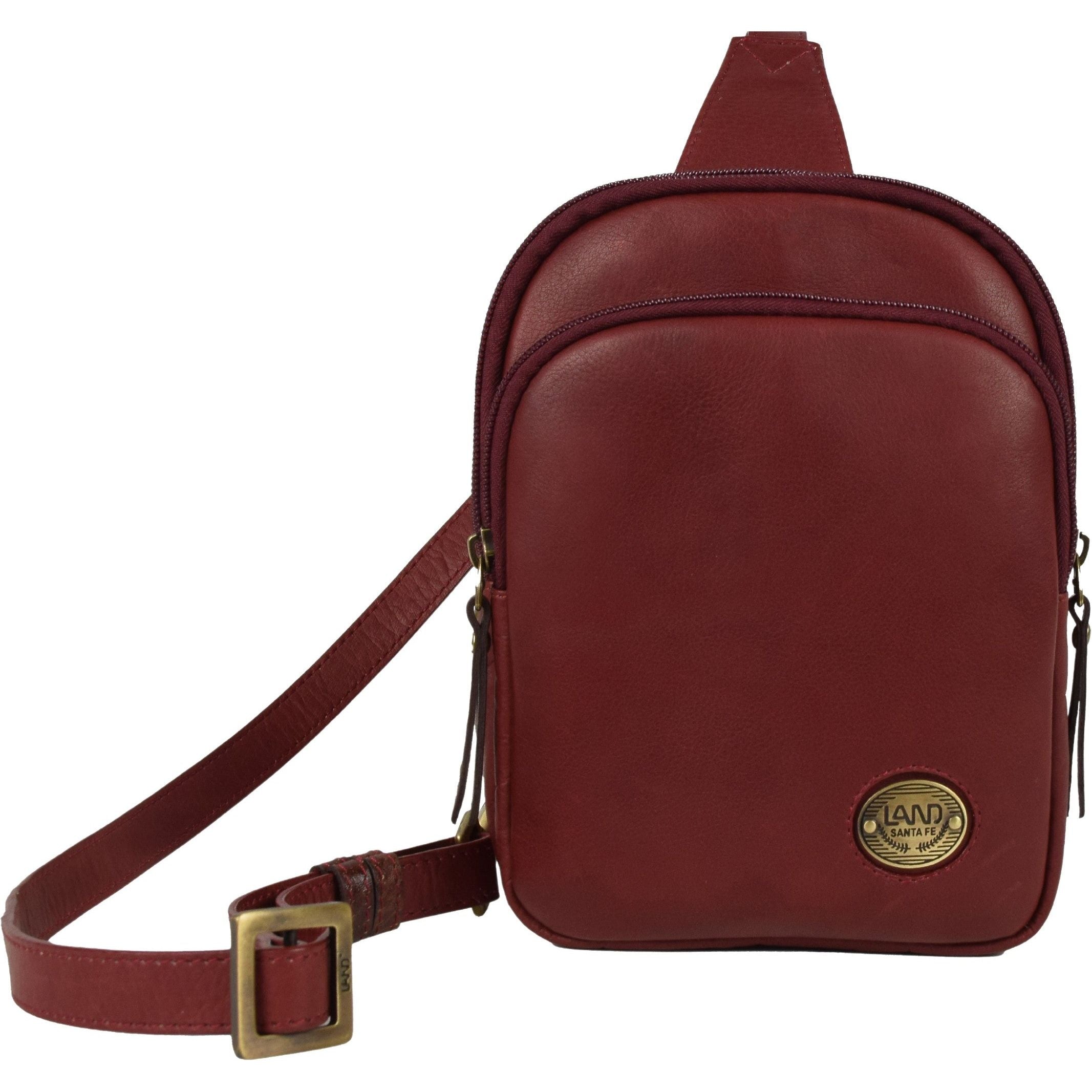 Crossbody Travel Bag (Crimson) – LAND Leather Goods