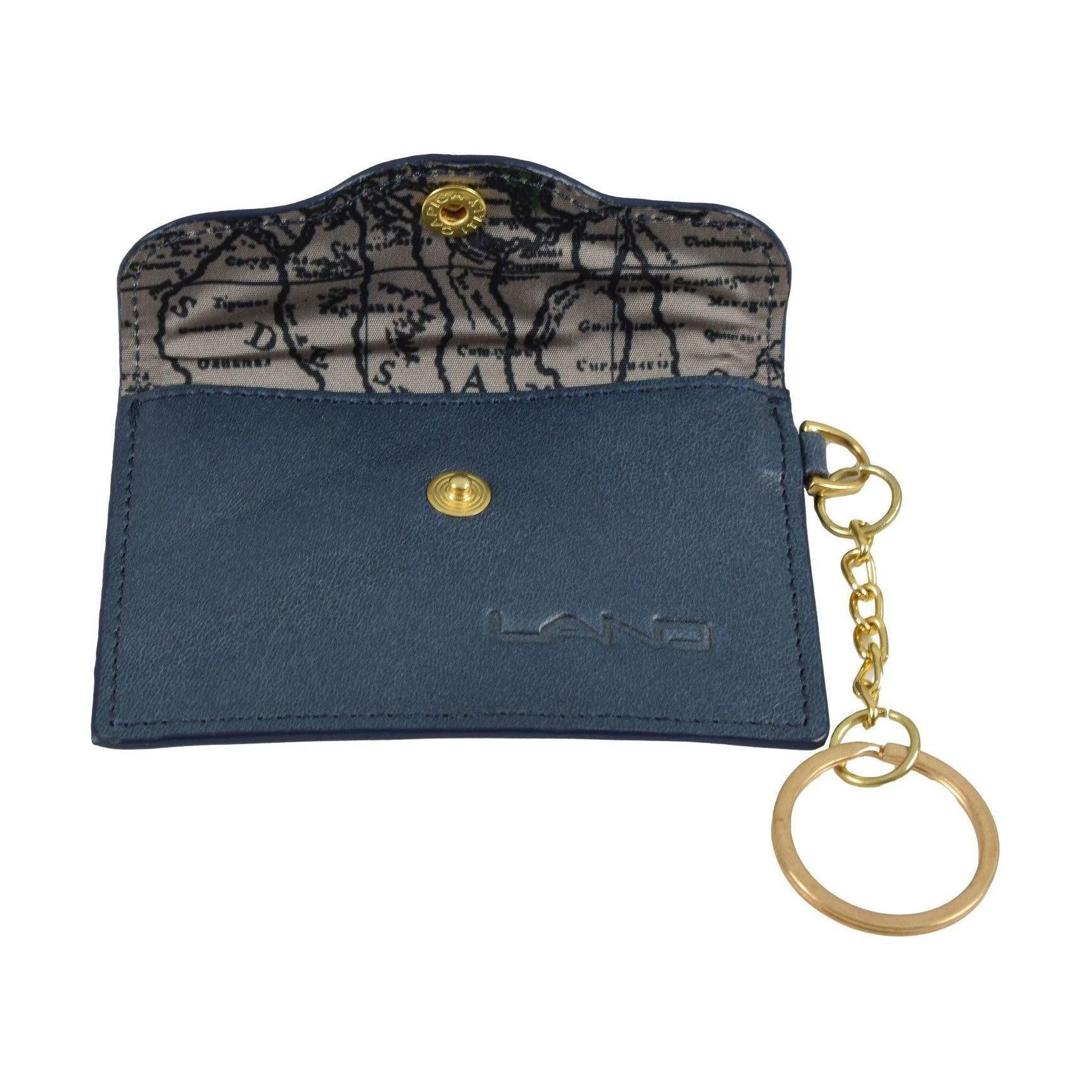 Key Ring Card Holder, Key Ring | LAND Leather Goods