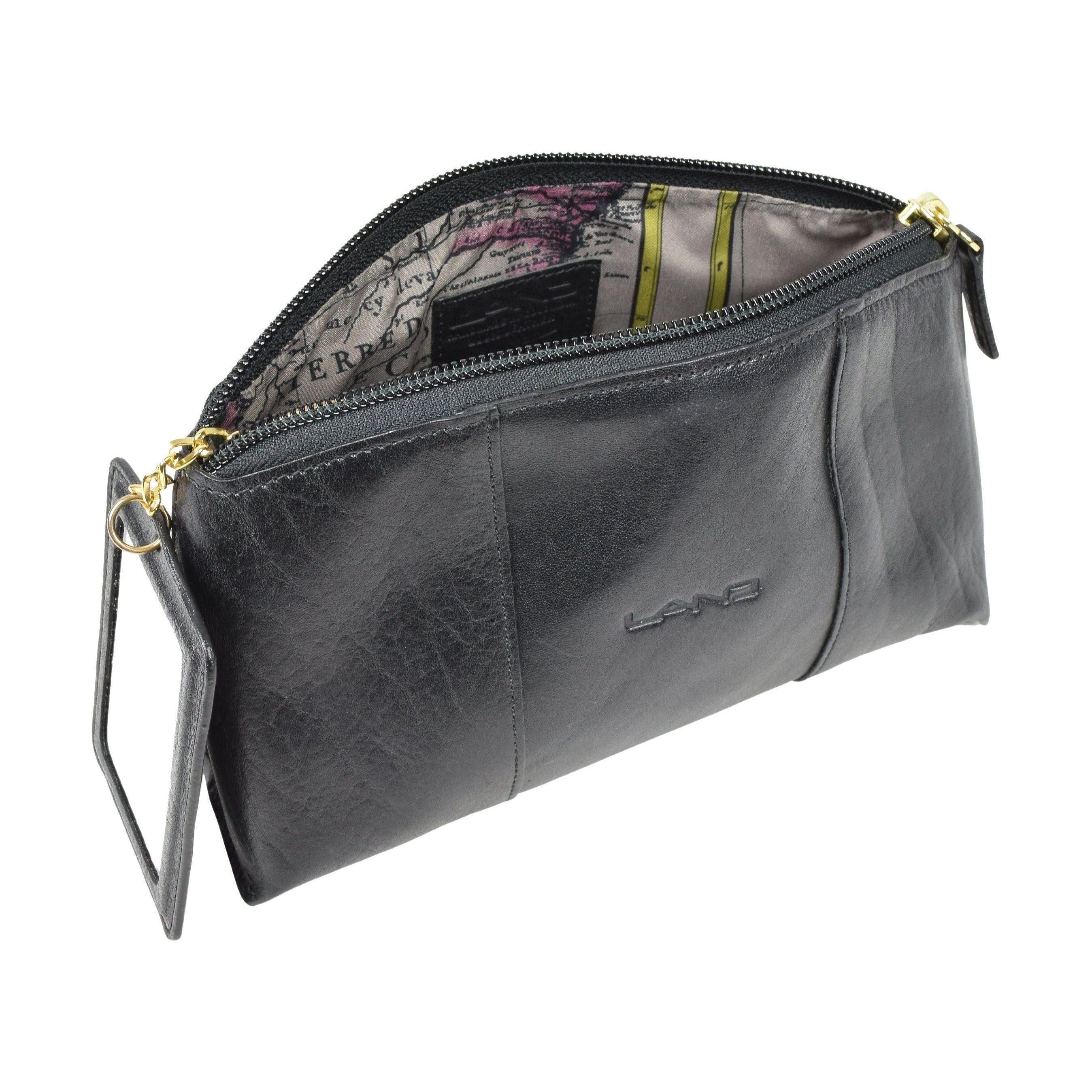 Cosmetic Pouch With Mirror, Cosmetic Pouch | LAND Leather Goods