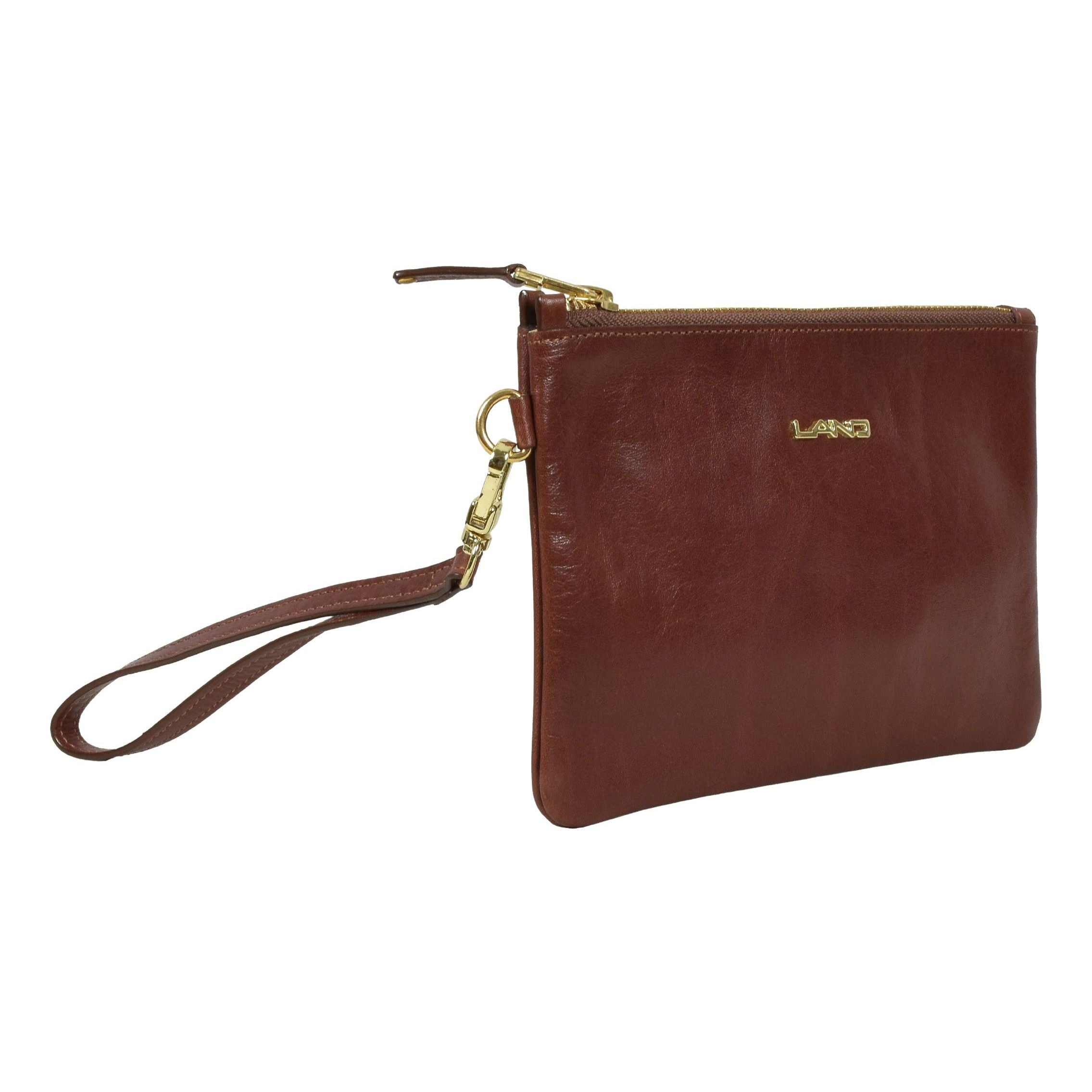 Ladies London Clutch, Wristlet | LAND Leather Goods