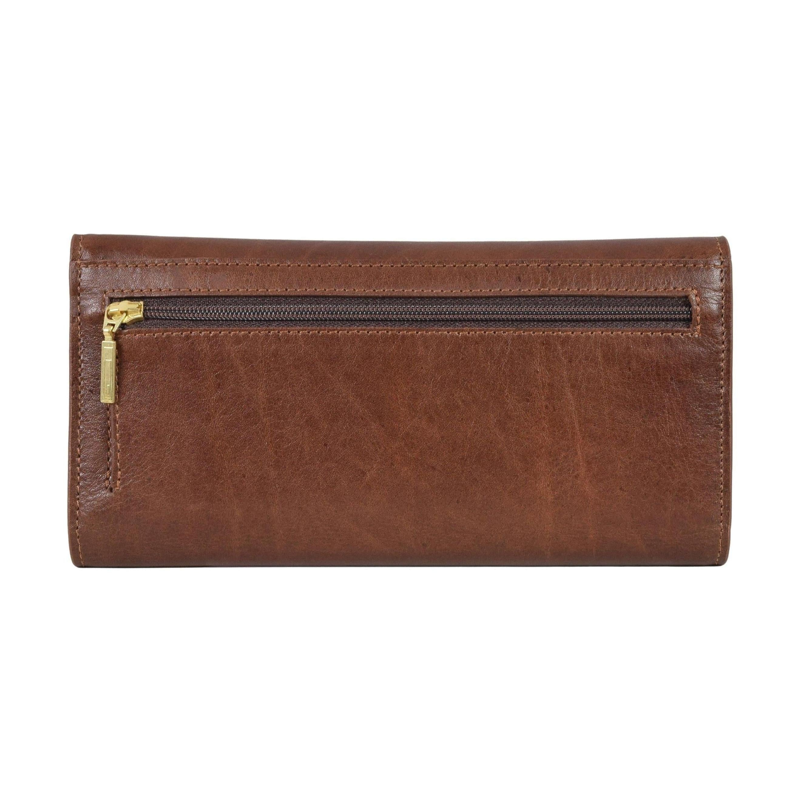 Three Leaf Ladies Wallet, Wallet | LAND Leather Goods