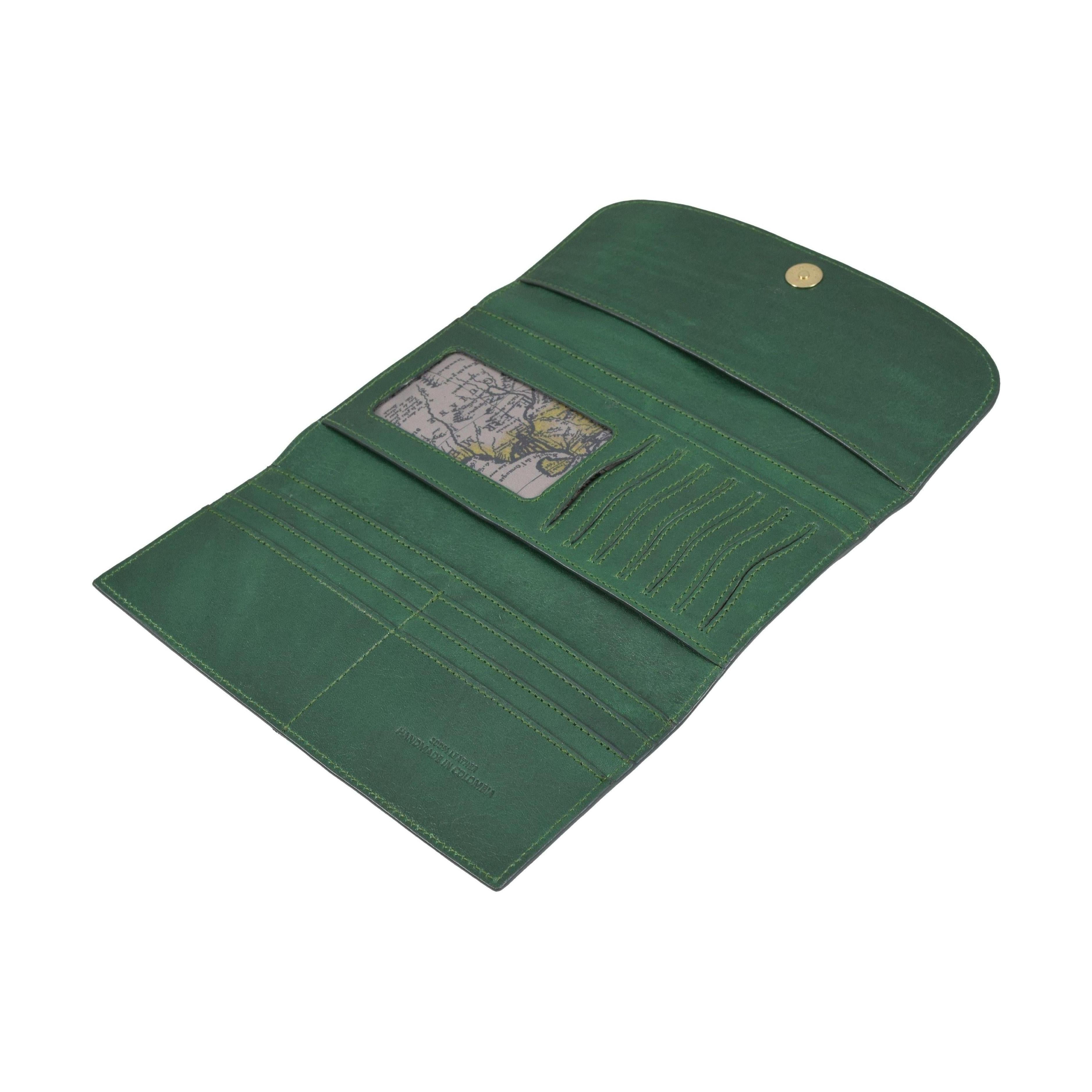 Three Leaf Ladies Wallet, Wallet | LAND Leather Goods