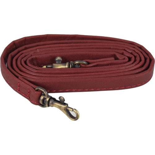 Leather Replacement Strap Elegant Red and Tan 1.25 main image 4