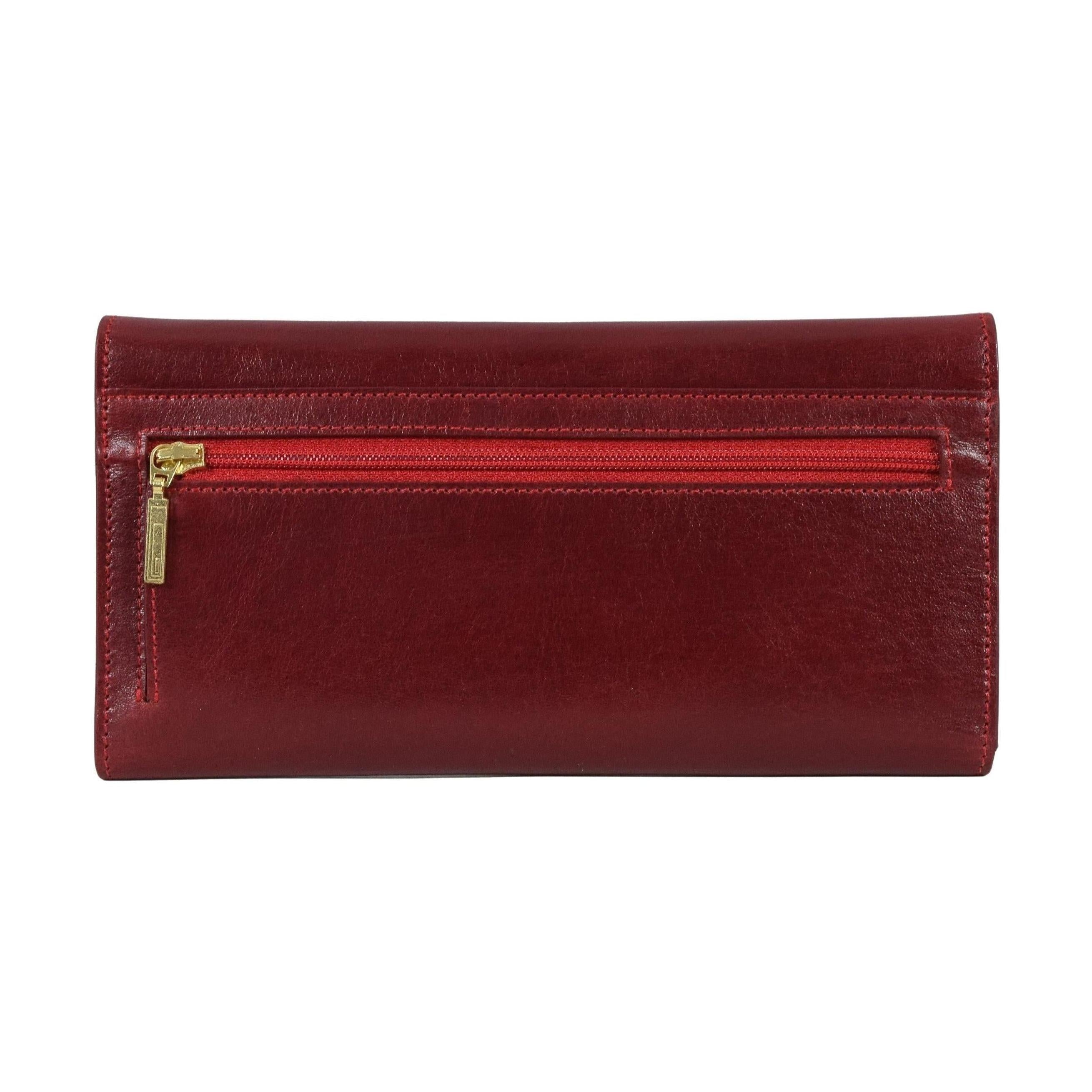 Three Leaf Ladies Wallet, Wallet | LAND Leather Goods