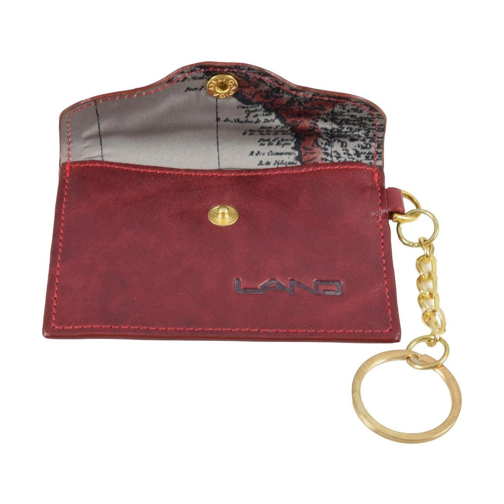 Key Ring Card Holder, Key Ring | LAND Leather Goods