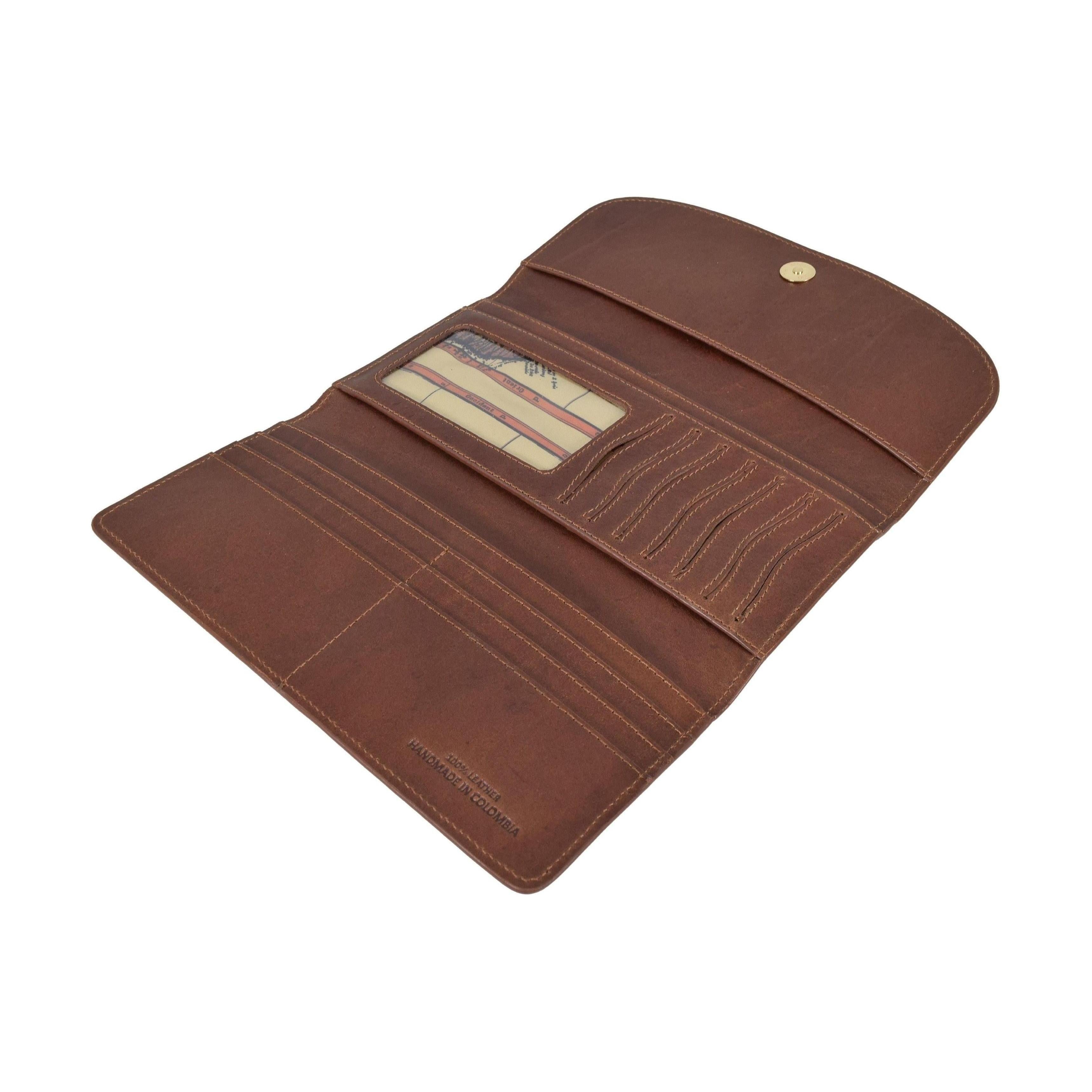 Three Leaf Ladies Wallet, Wallet | LAND Leather Goods