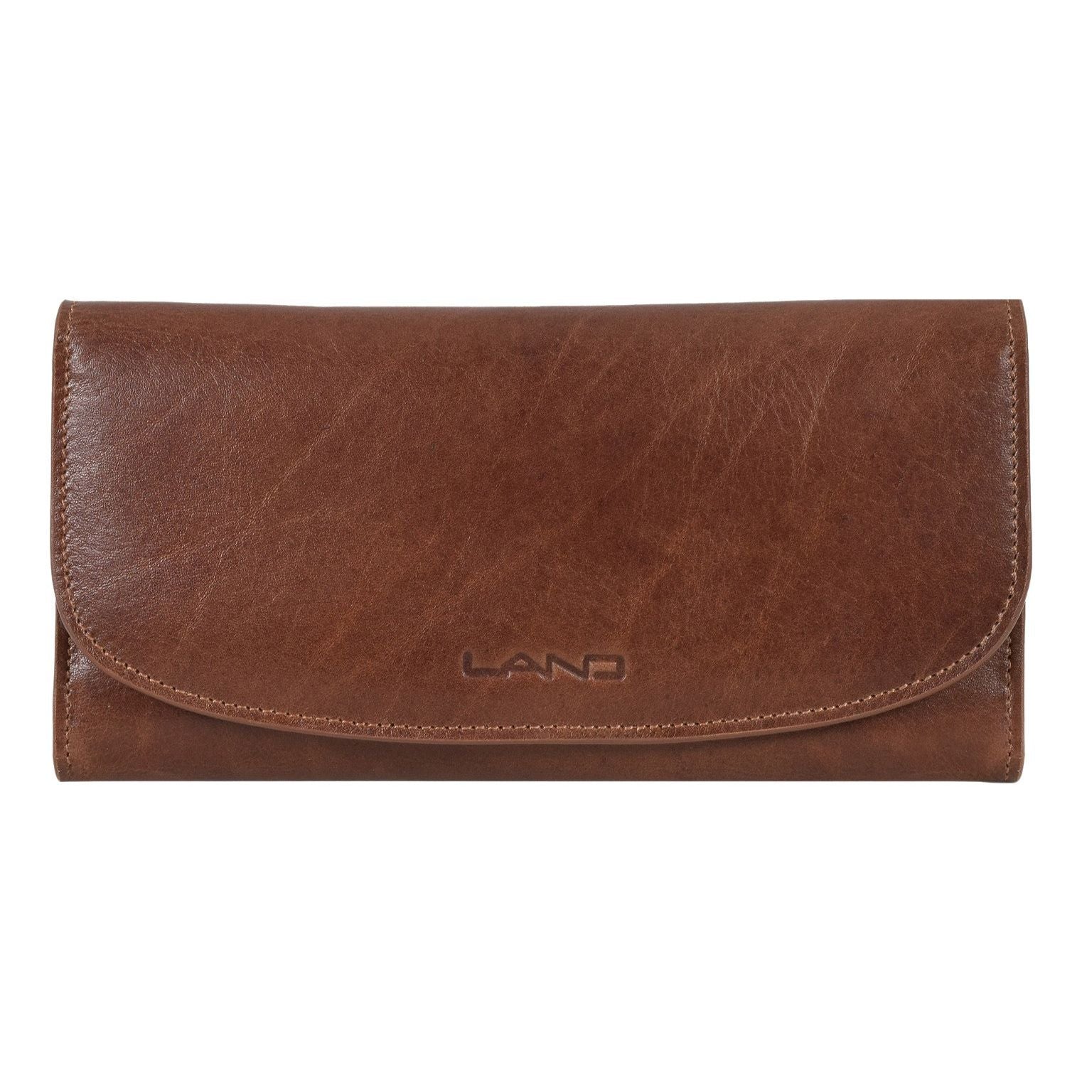 Three Leaf Ladies Wallet, Wallet | LAND Leather Goods