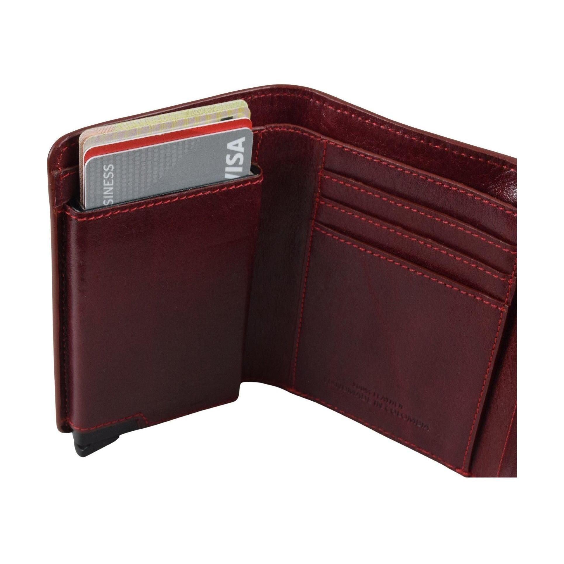 Ladies Pop Up Card Wallet, Wallet | LAND Leather Goods