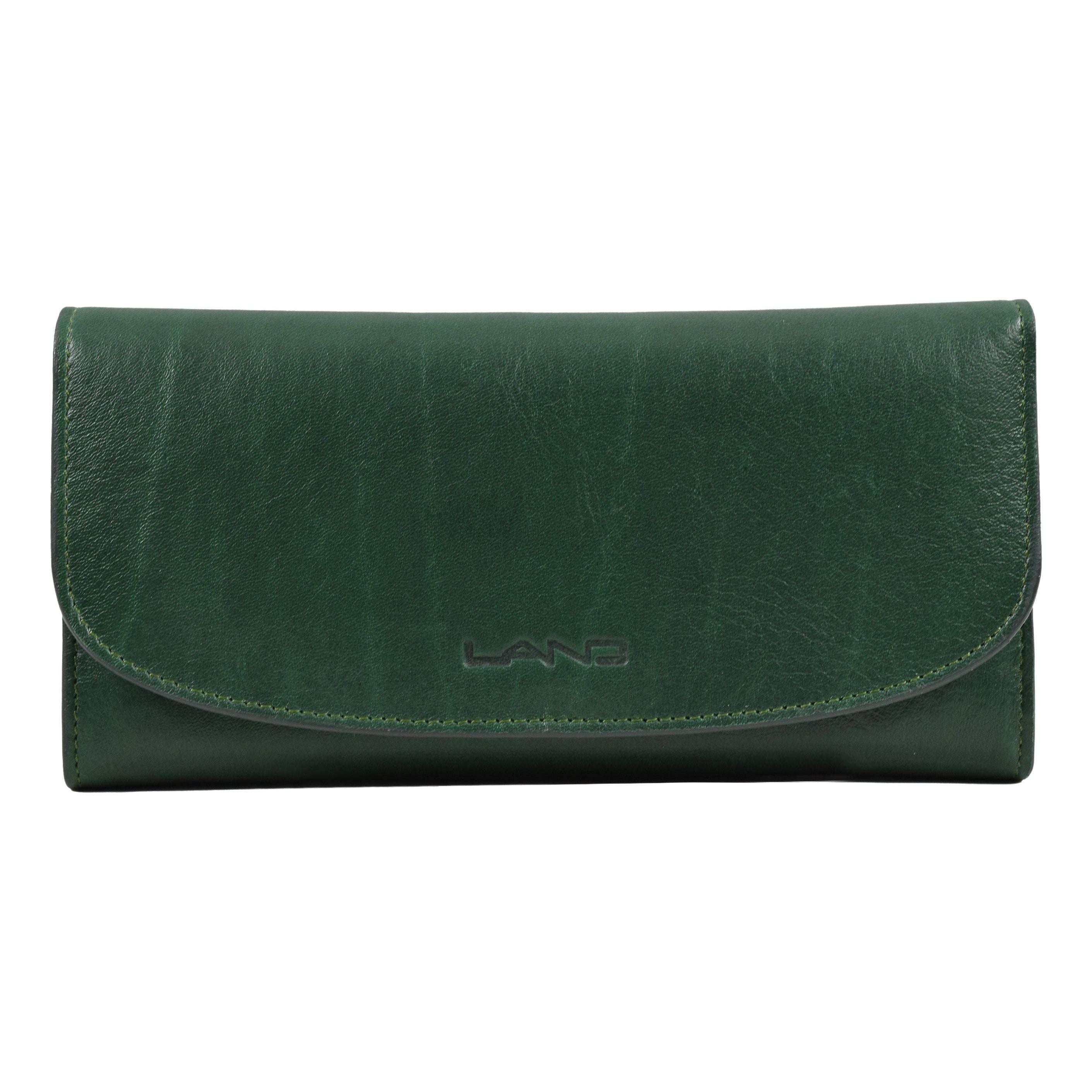 Three Leaf Ladies Wallet, Wallet | LAND Leather Goods