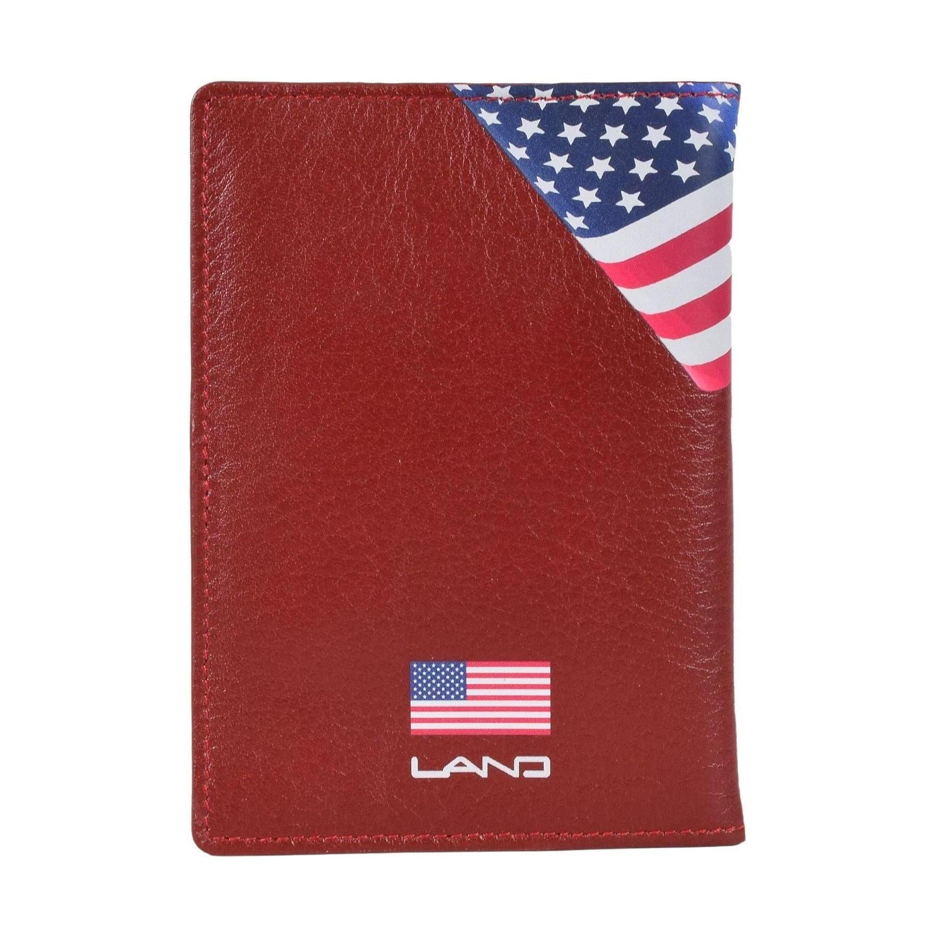 USA Heritage Passport Case, Passport Case | LAND Leather Goods