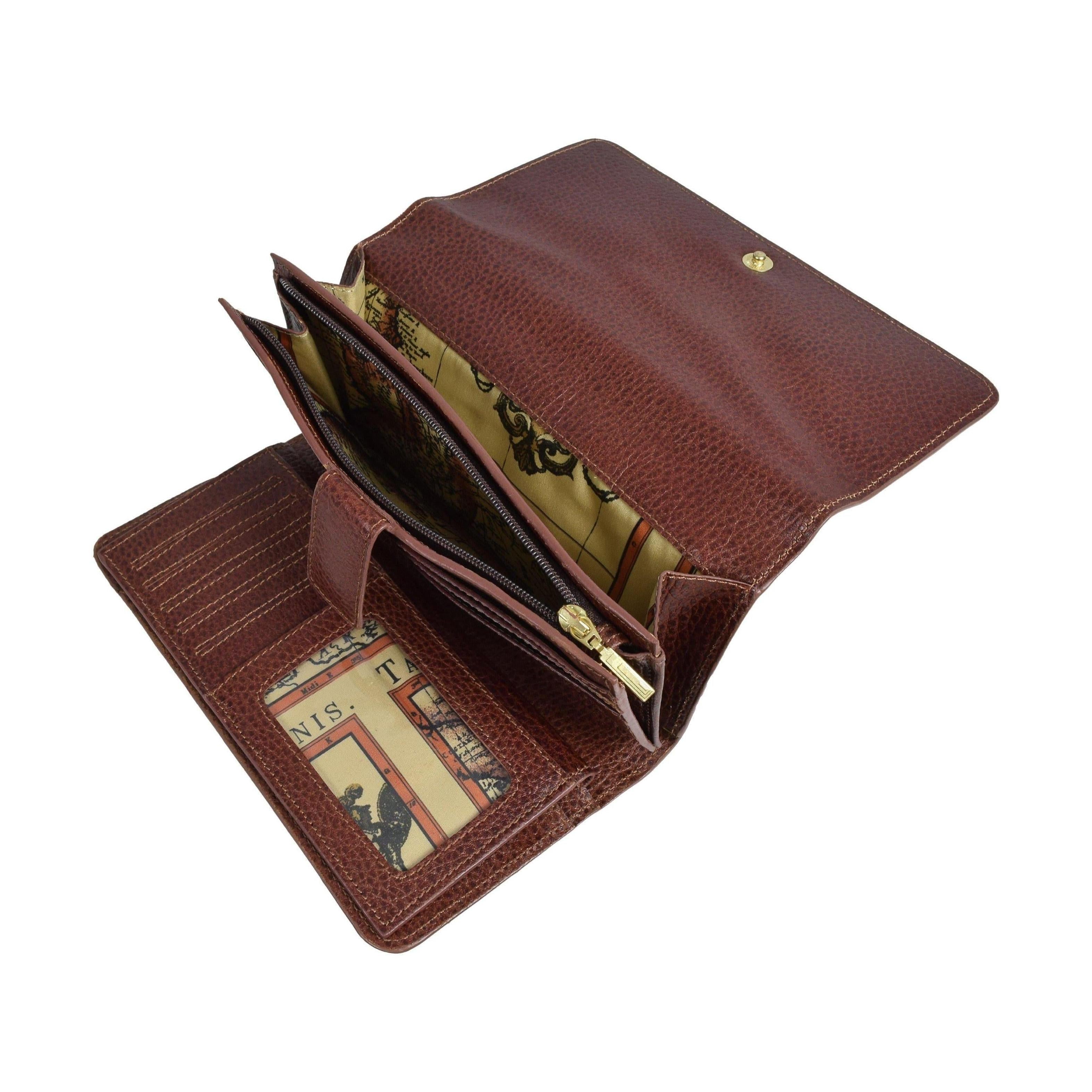 Double Snap Checkbook Wallet, Wallet | LAND Leather Goods