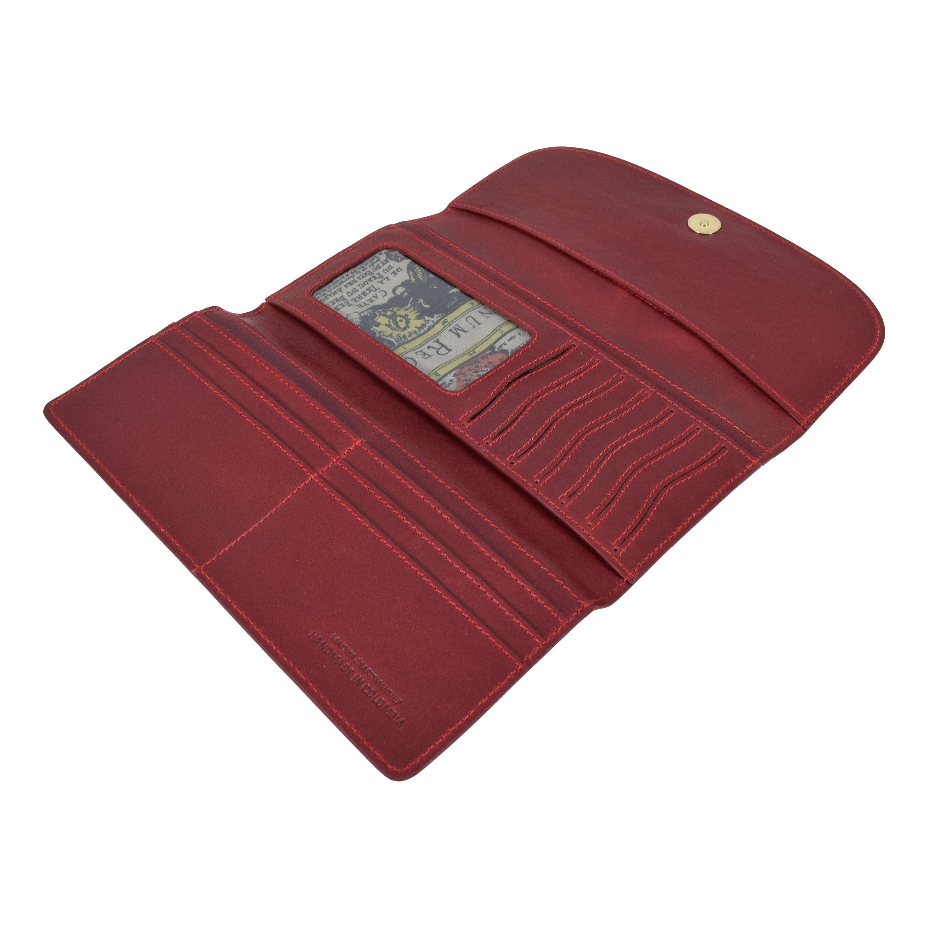 Three Leaf Ladies Wallet, Wallet | LAND Leather Goods